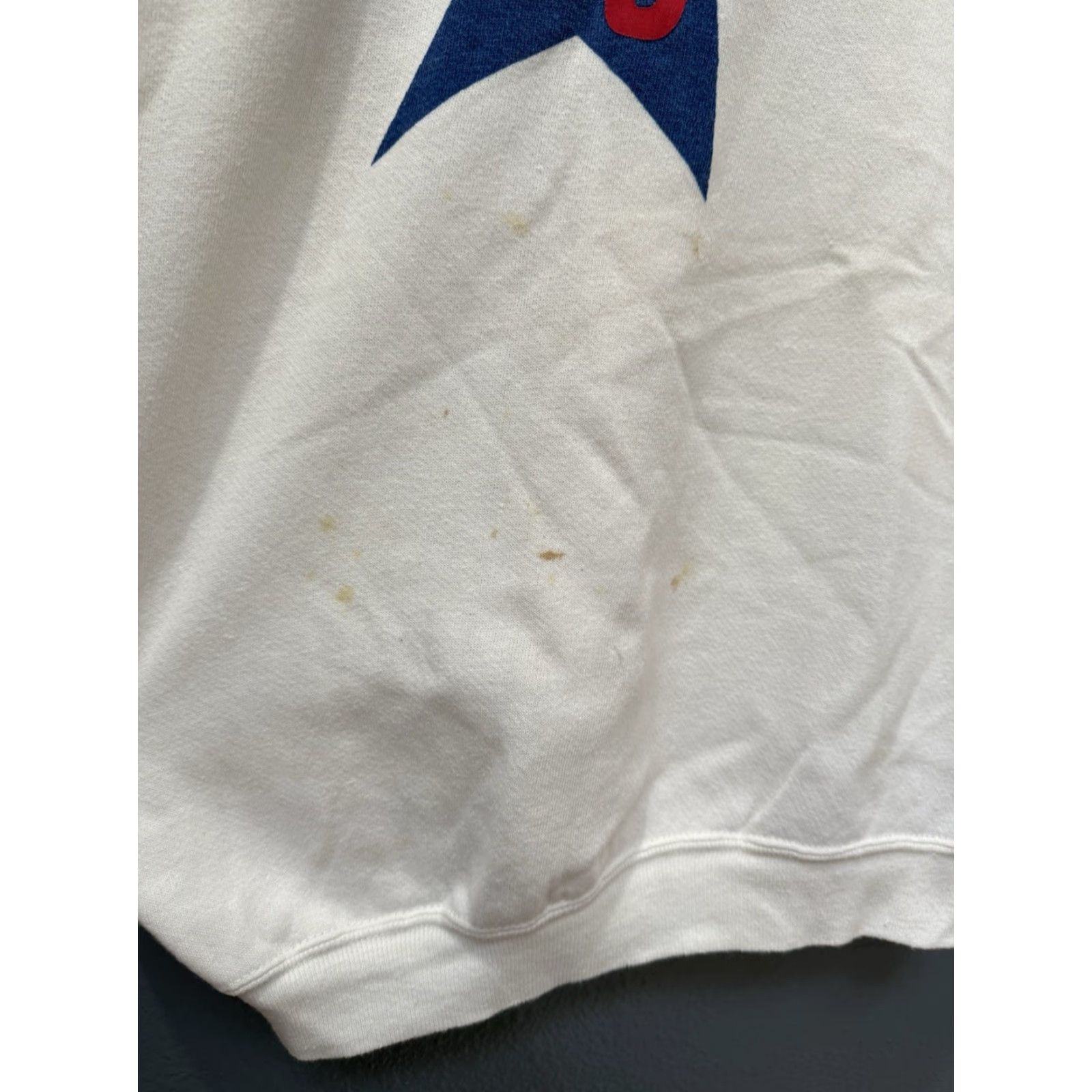 Vintage VINTAGE USA Flag White Cotton Men Short Sleeve Sweatshirt M Size Medium Pullover Size US M / EU 48-50 / 2 - 4 Thumbnail