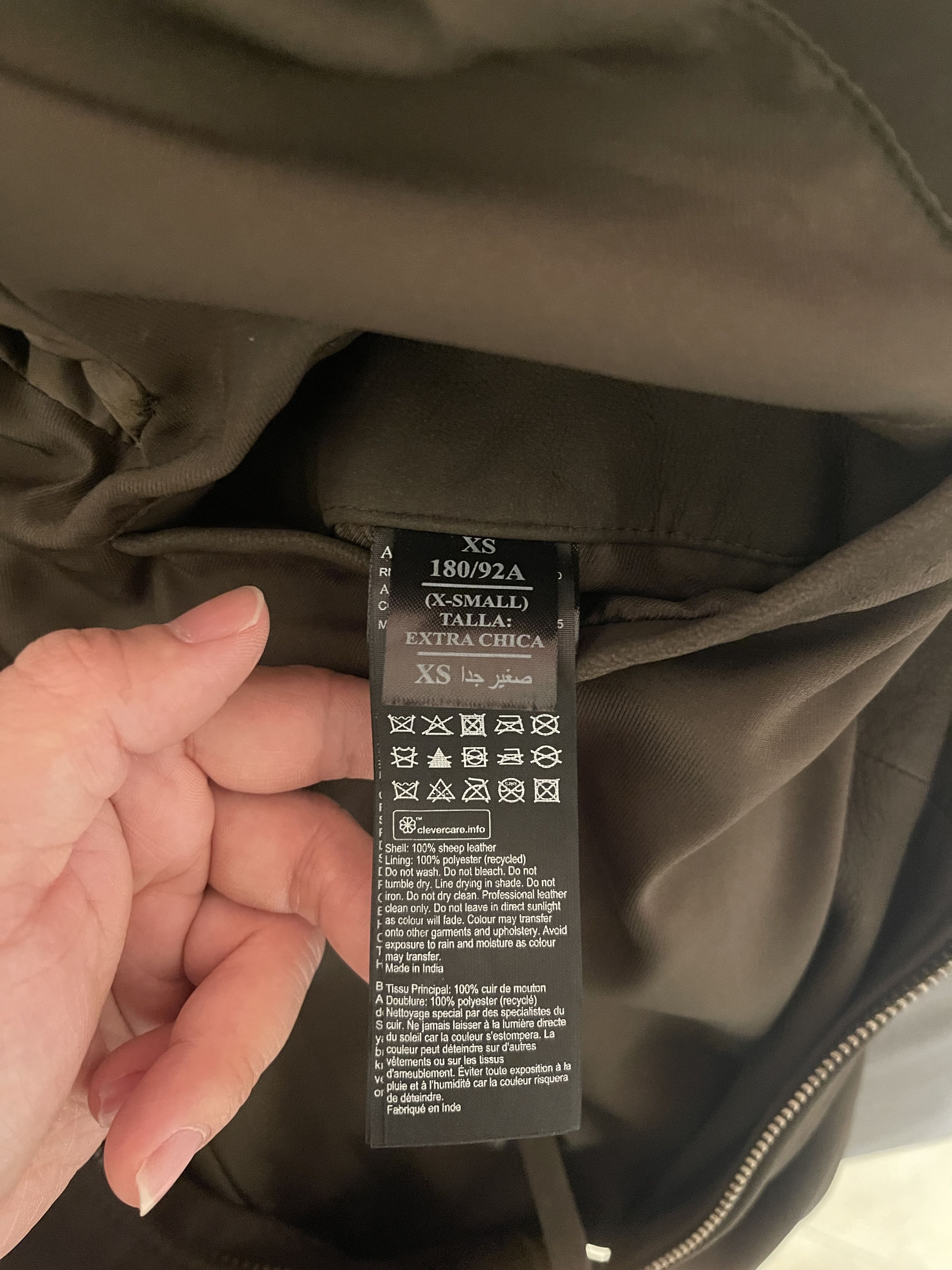 Allsaints All Saints Cora Suede Leather jacket XS olive NWT MSRP $600 Size US XS / EU 42 / 0 - 6 Thumbnail