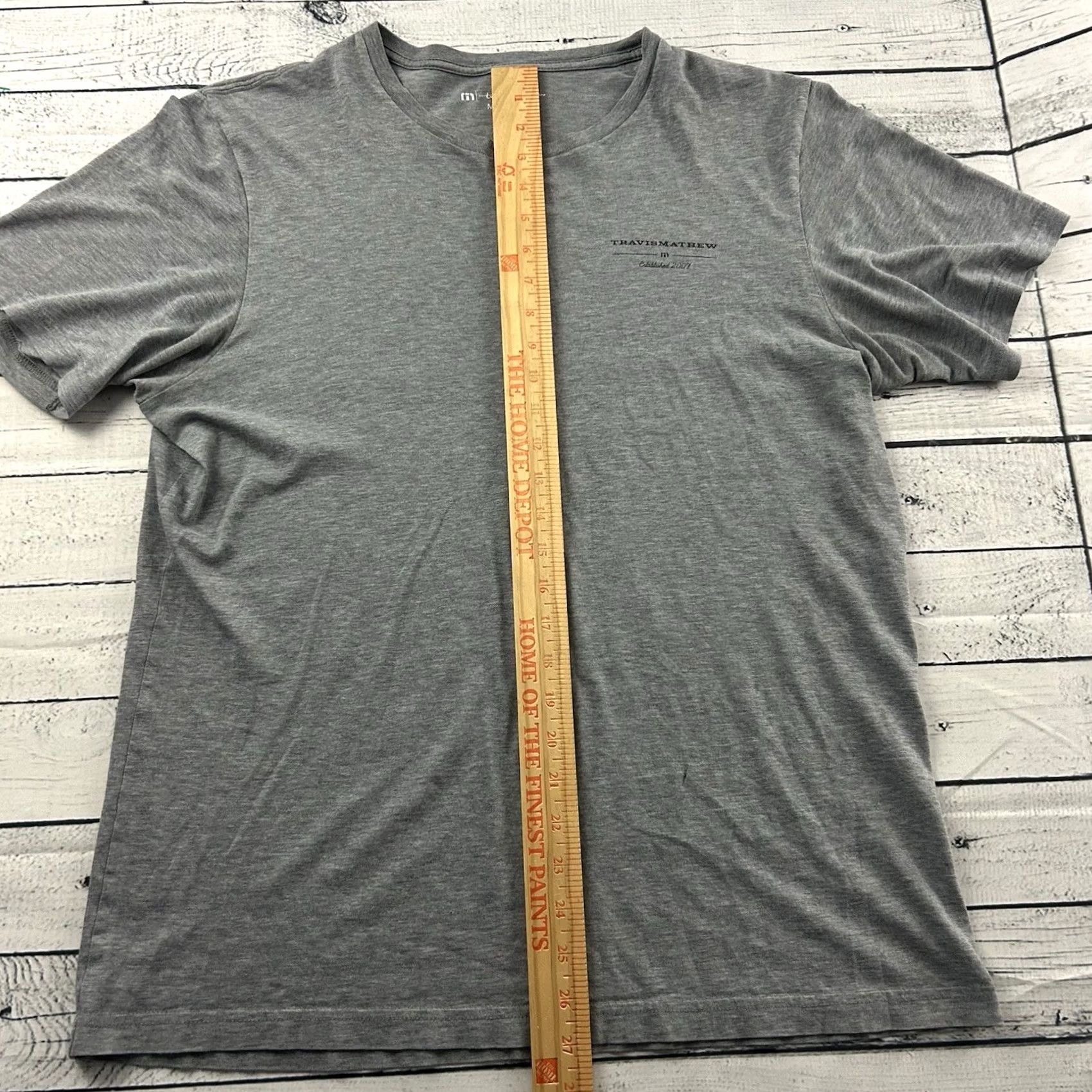 TravisMathew Travis Mathew Established 2007 Short Sleeve T Shirt Men's M Gray Size US M / EU 48-50 / 2 - 5 Thumbnail