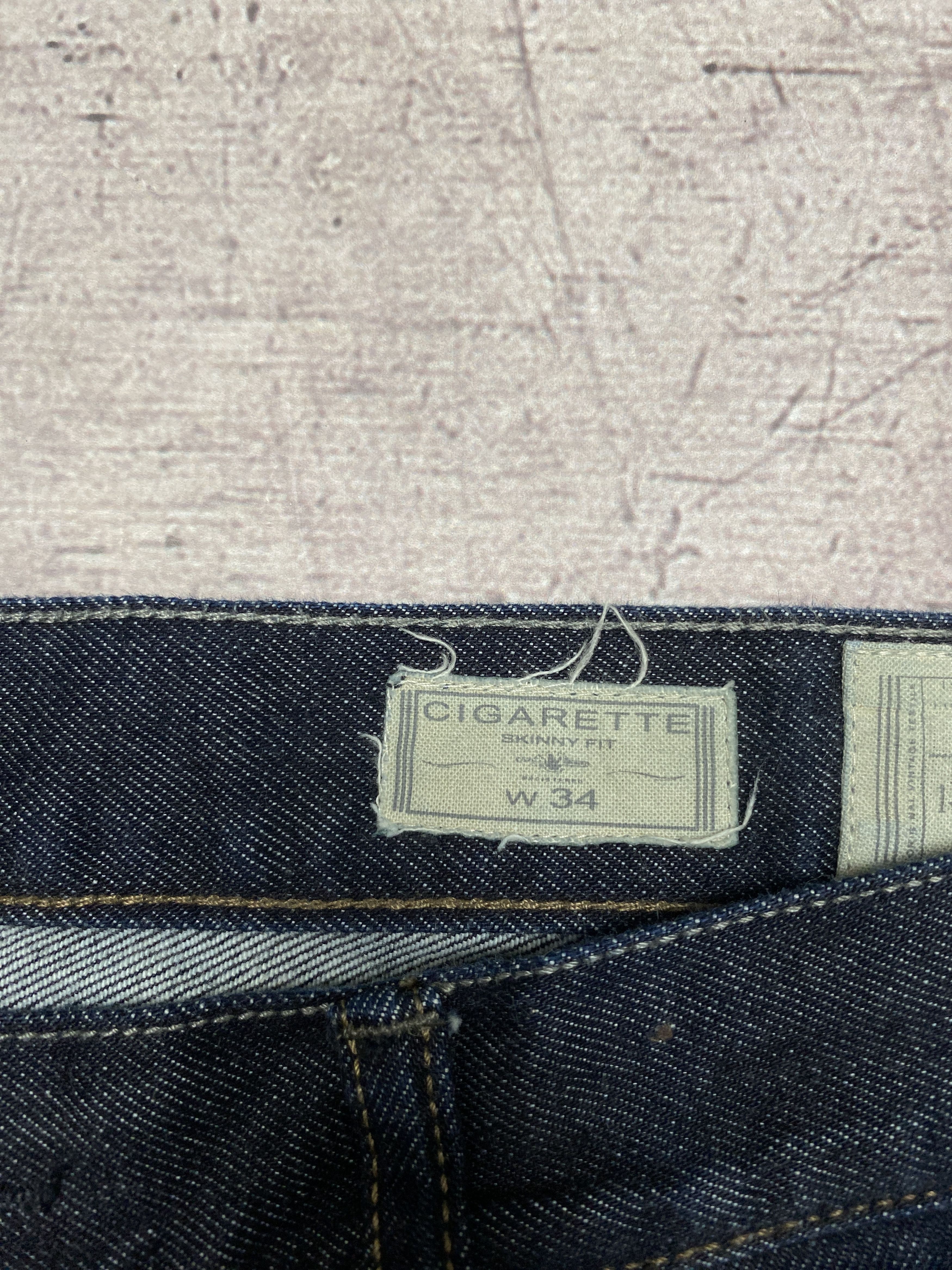 Allsaints × Vintage Allsaints Mens Clift Cigarette Denim Pants Jeans Size US 34 / EU 50 - 4 Thumbnail