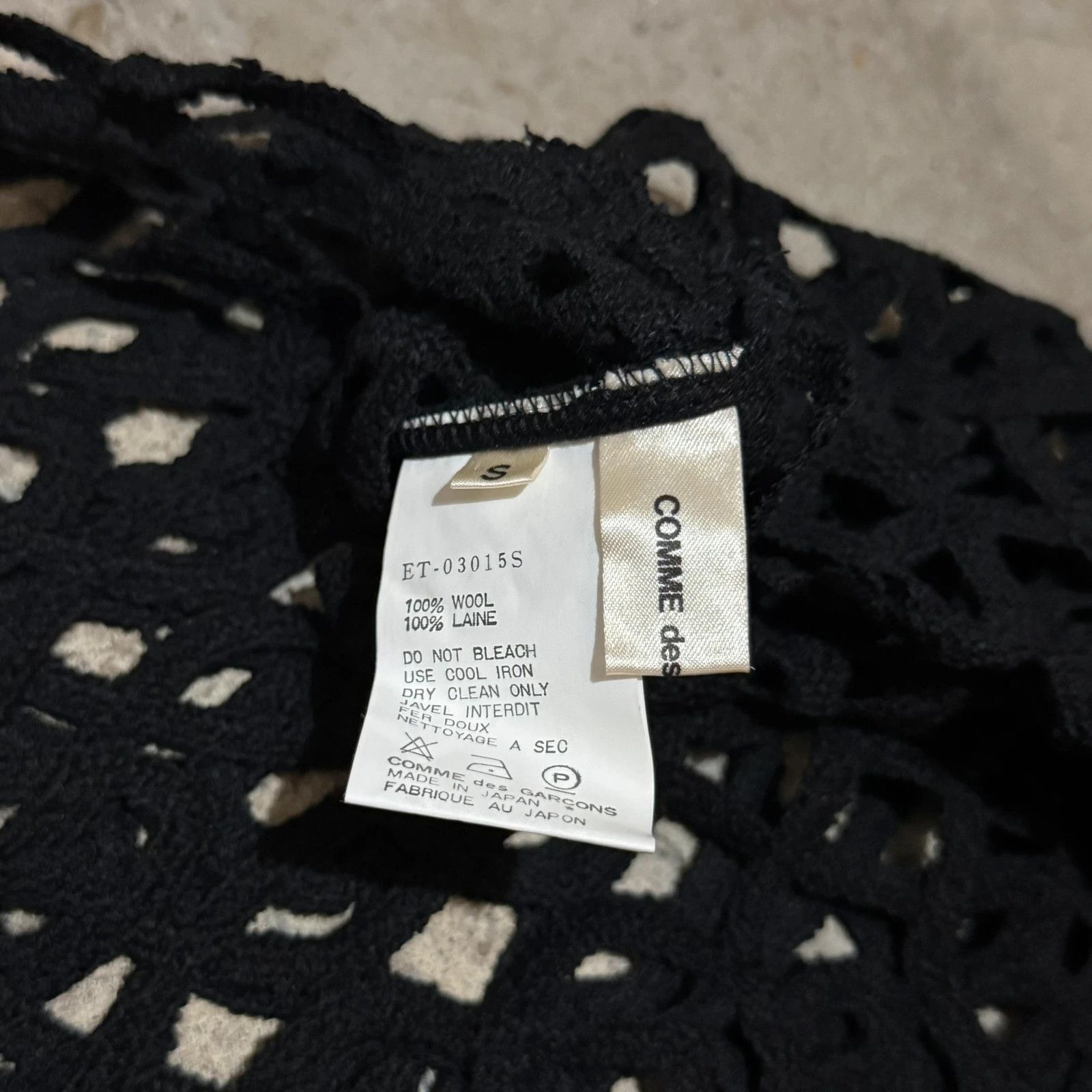 Comme des Garcons Iconic 1991 comme des garçons long sleeve macrame dress Size S / US 4 / IT 40 - 5 Thumbnail