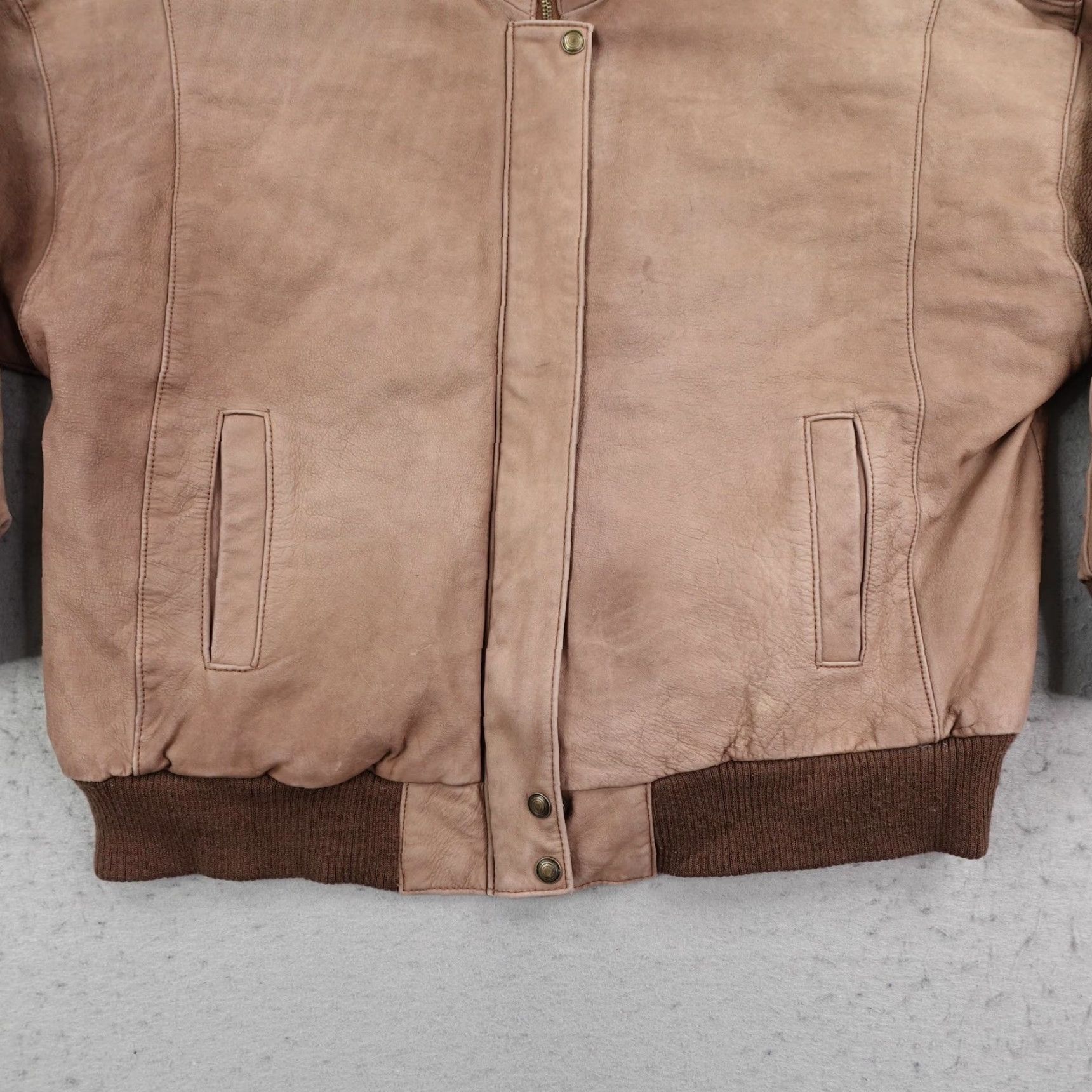 Vintage VINTAGE Charles Klein Jacket Womens XL Brown Leather Bomber Flight Aviator Map Lining Size XL / US 12-14 / IT 48-50 - 3 Thumbnail