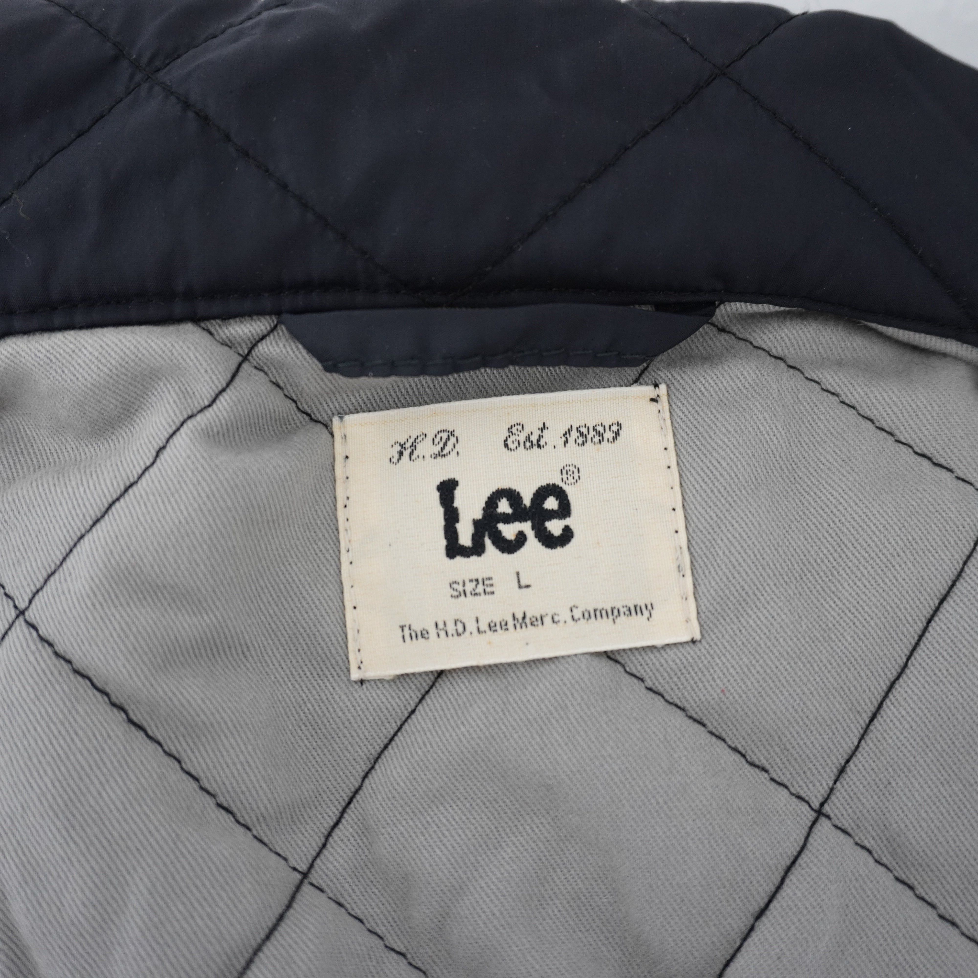 Lee Used Women's Lee Black Bomber Jacket Size L / US 10 / IT 46 - 7 Thumbnail
