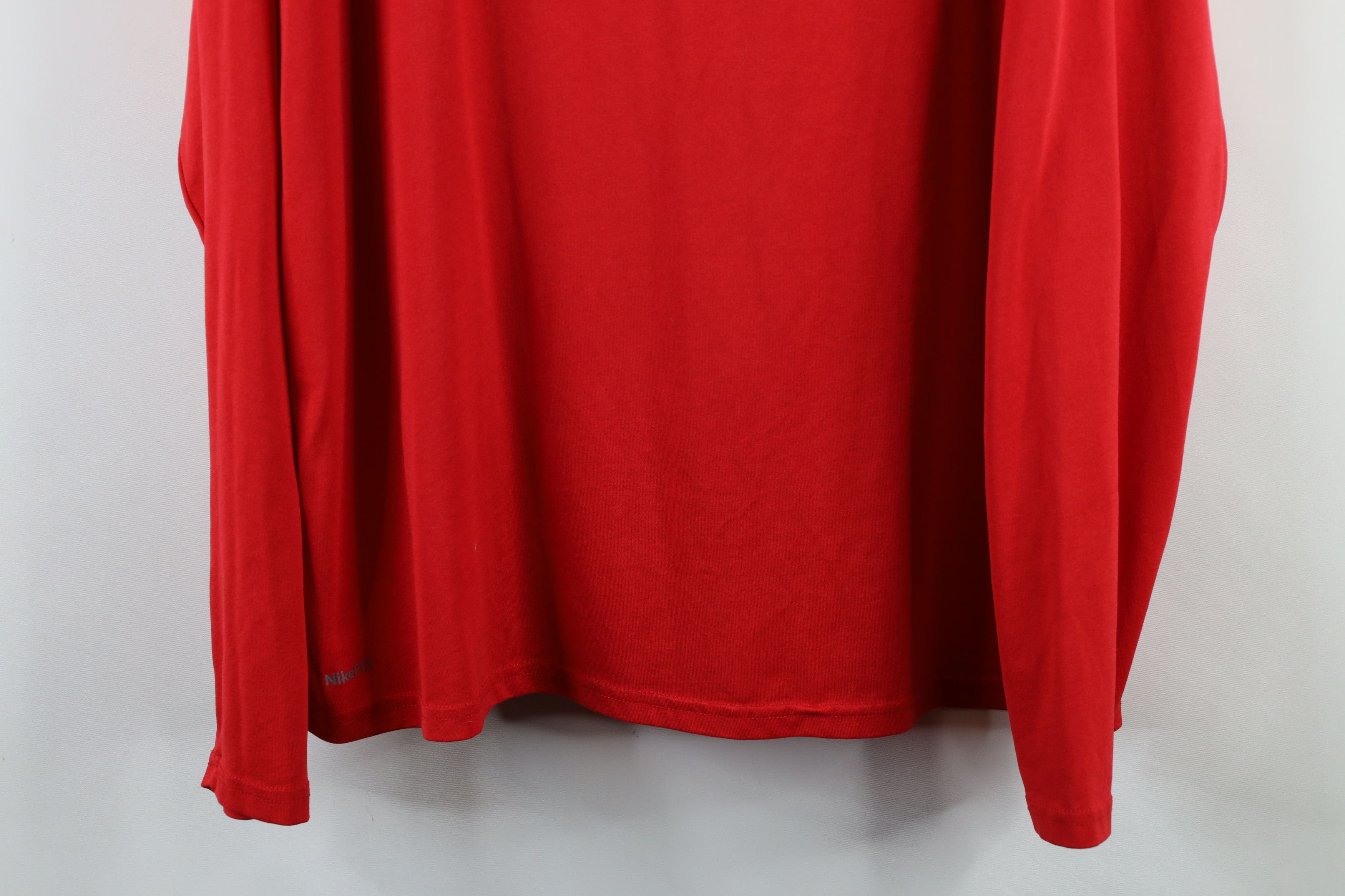 Nike × Vintage Vintage Nike Swoosh Ohio State University Long Sleeve Shirt Size US L / EU 52-54 / 3 - 3 Thumbnail