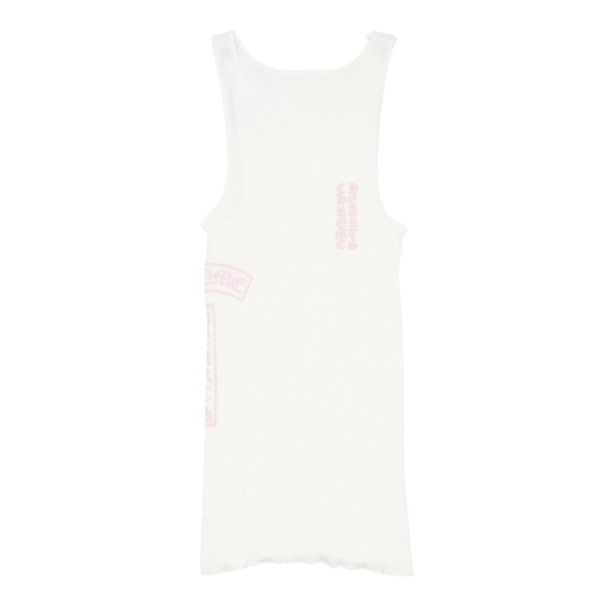 Chrome Hearts Vertical Logo Tank Top White Pink Size US L / EU 52-54 / 3 - 1 Thumbnail