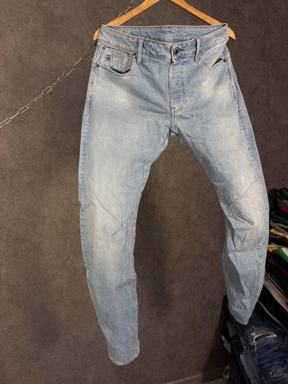 G-Star G Star Raw designer assymetric jeans Size US 32 / EU 48 - 3 Thumbnail