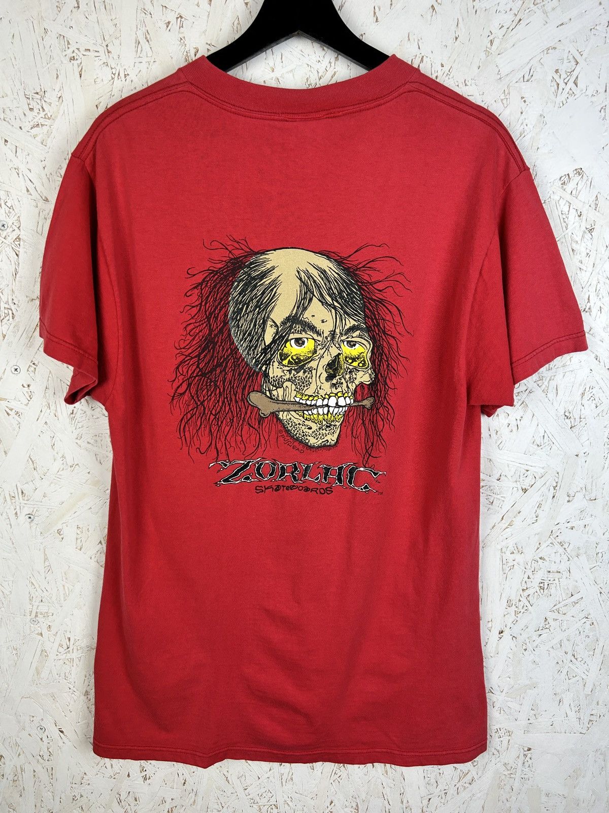 Vintage Vintage Zorlac Skateboards Skull Spider Web Pushead | Grailed