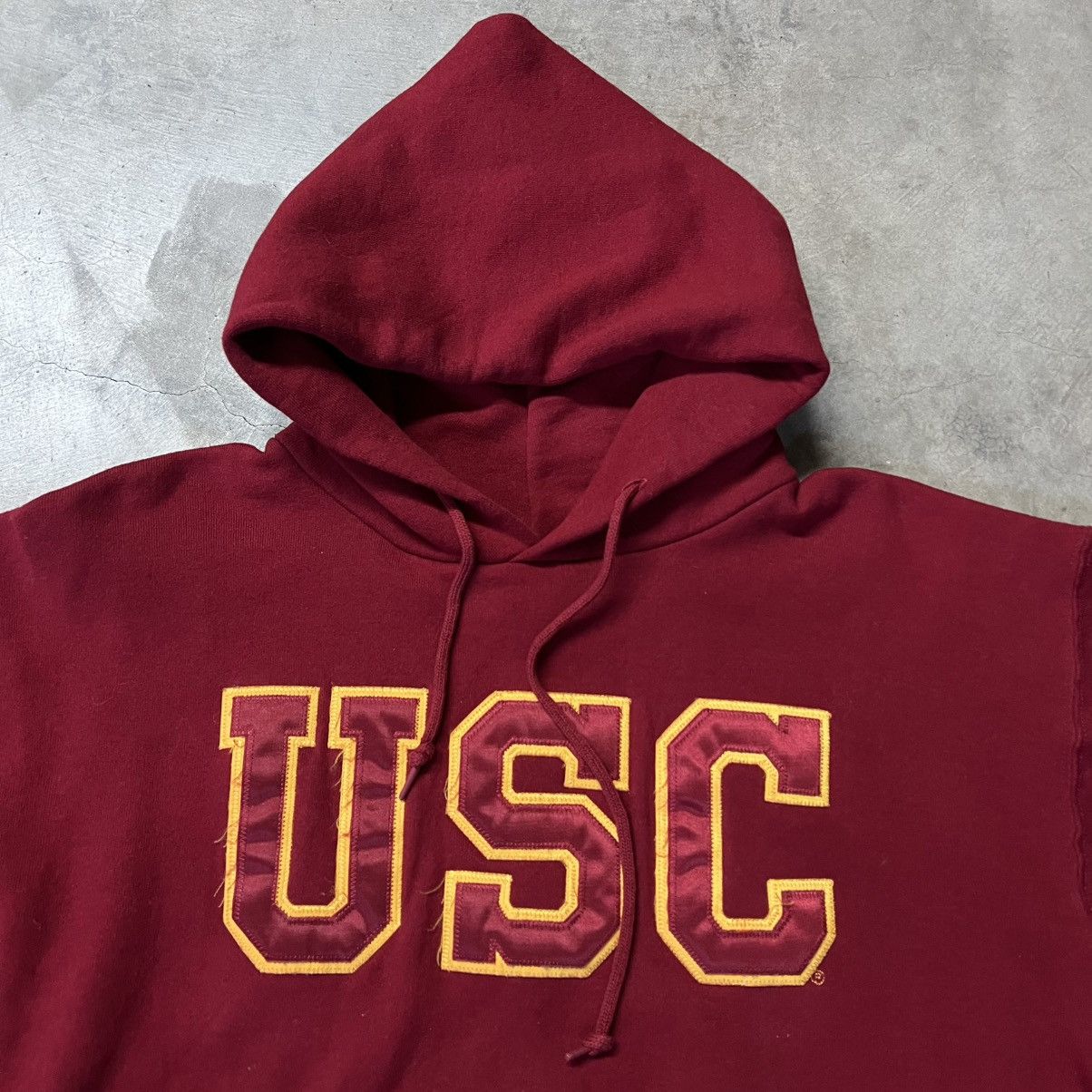 Russell Athletic × Vintage Vintage 2000’s USC Russell Athletic Pullover Hoodie Sweater Size US M / EU 48-50 / 2 - 2 Thumbnail