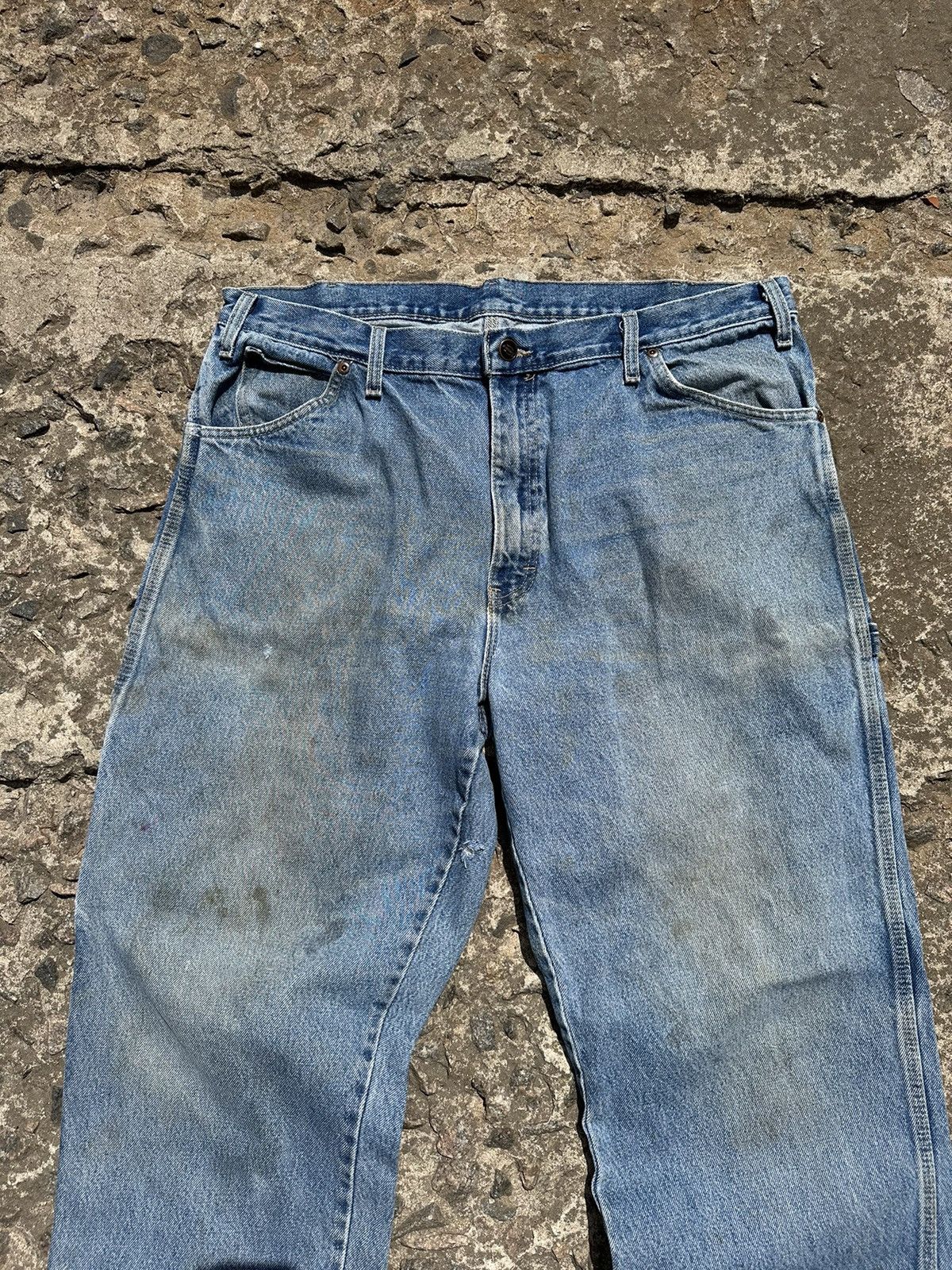 Dickies × Vintage Vintage 00s Dickies Carpenter Work Faded Jeans Pants Size US 38 / EU 54 - 8 Thumbnail