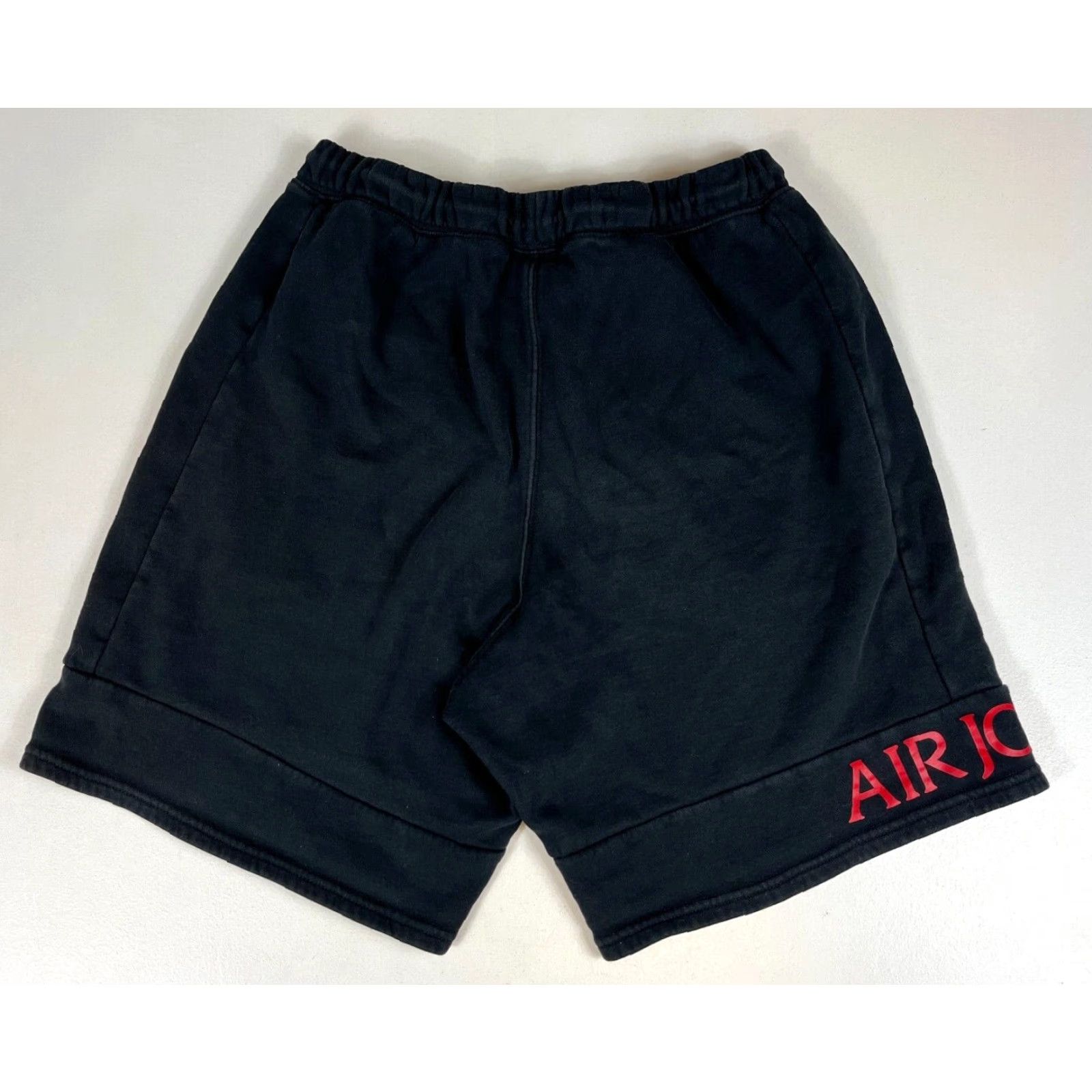 Jordan Brand Air Jordan Men's Athletic Sweat Shorts M Black Cotton Blend Fleece Pockets Size US 31 - 3 Thumbnail