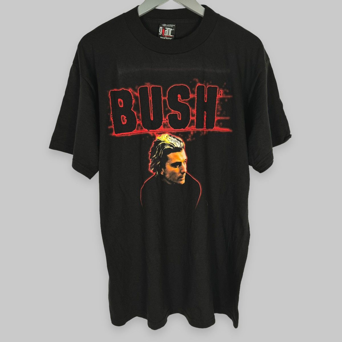 Band Tees Vintage 90s Bush Face Print Giant Licensed Band T Shirt Size US XL / EU 56 / 4 - 1 Thumbnail