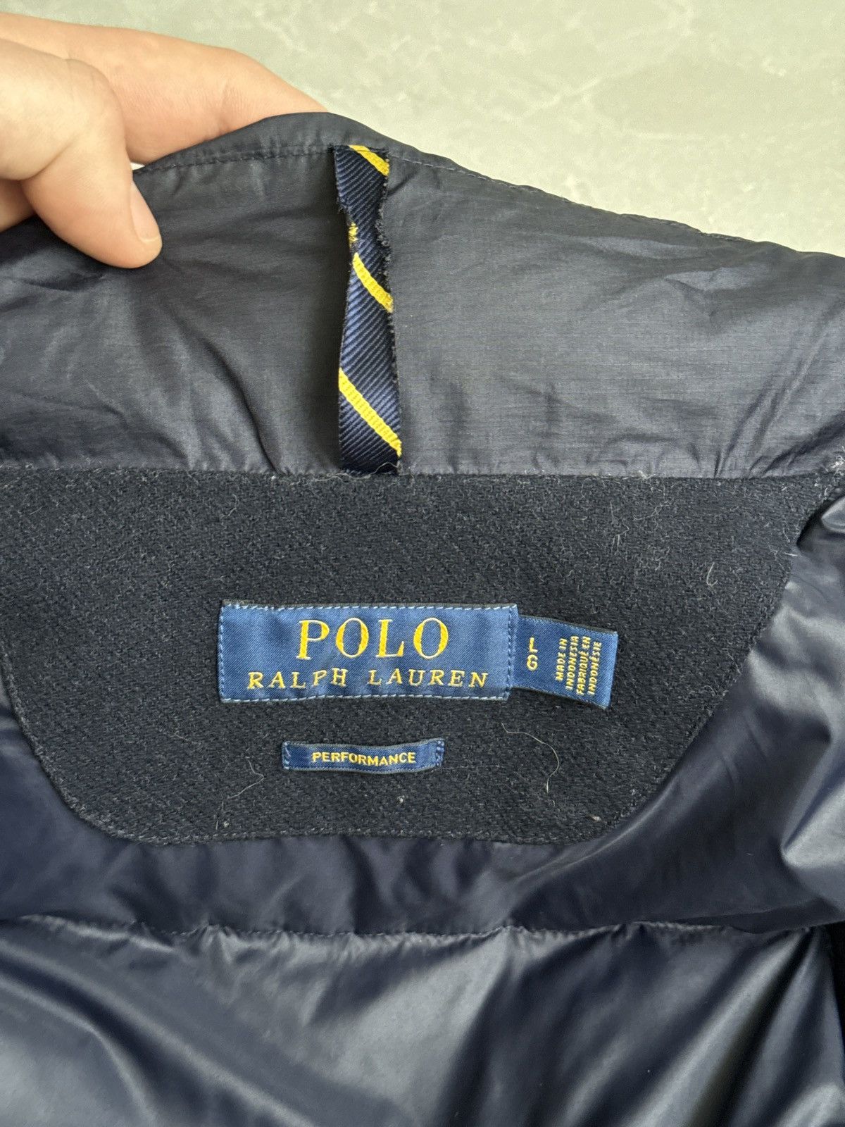 Polo Ralph Lauren Polo Ralph Lauren Nylon Wool Down Puffer Jacket Navy Size US L / EU 52-54 / 3 - 17 Thumbnail