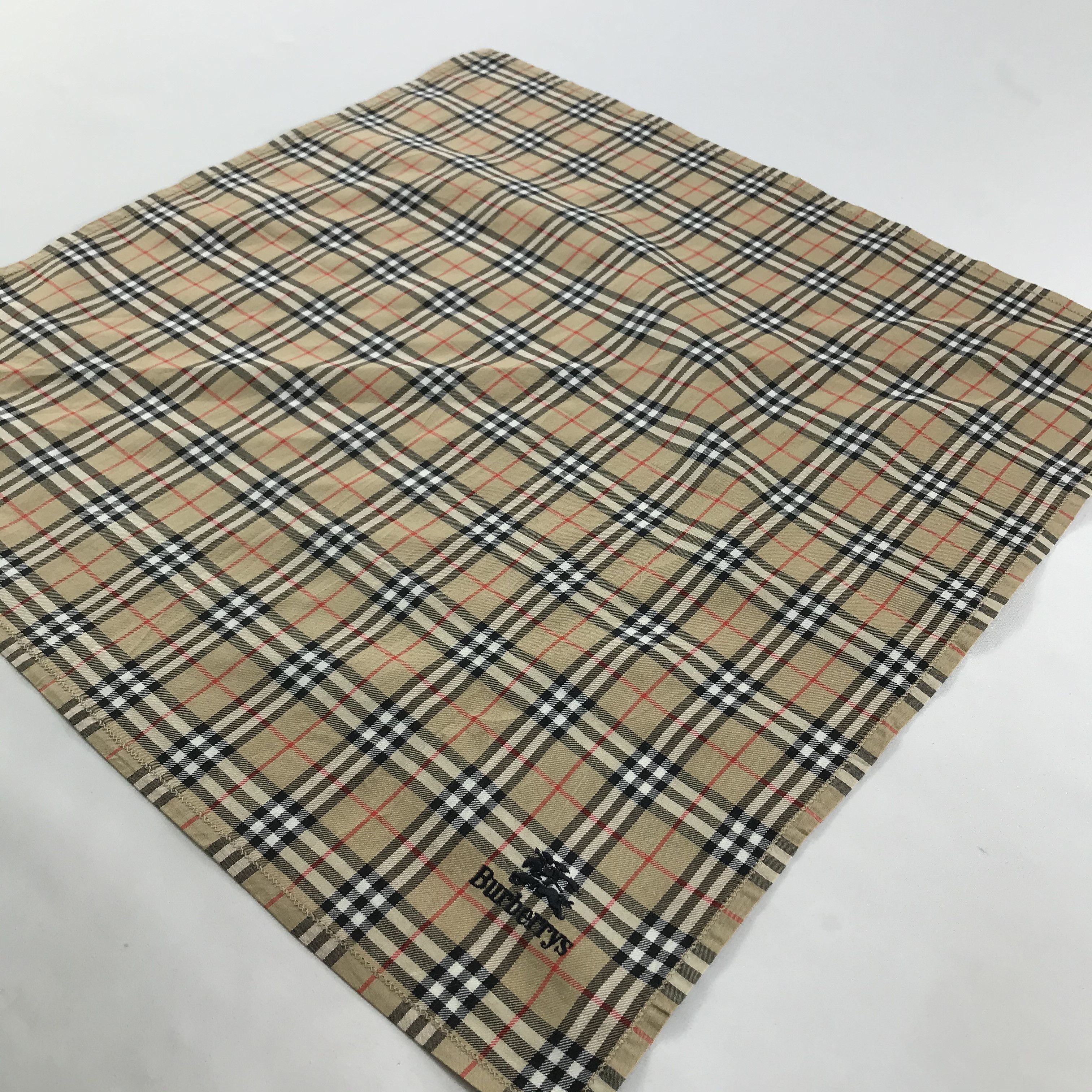 Burberry × Vintage Burberry Bandana / Handkerchief / Neckerchief - S1392 Size ONE SIZE - 2 Thumbnail