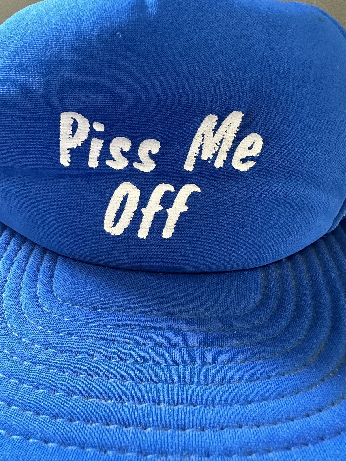 Vintage Vintage 80s "Piss Me Off" Snapback Trucker Hat Size ONE SIZE - 3 Thumbnail
