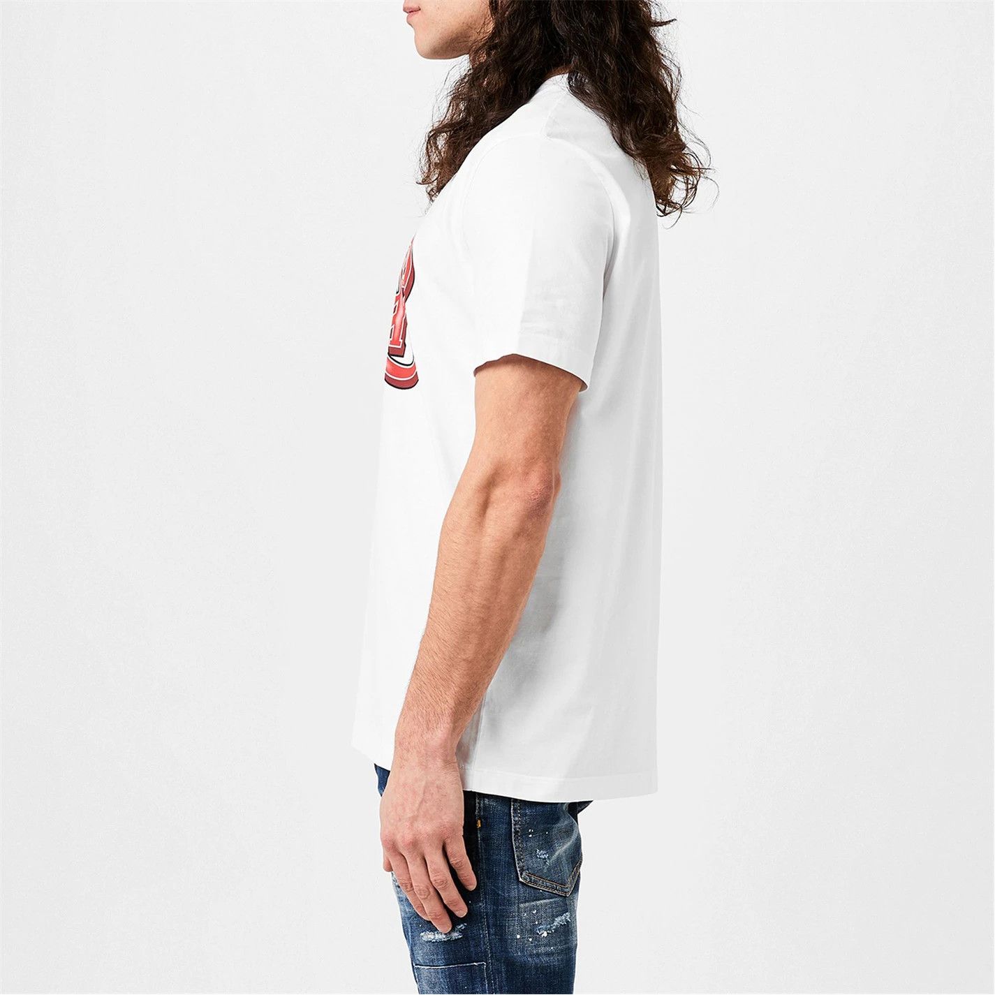 Dsquared2 o1g2r1mq0426 Logo Print T-Shirt in White Size US XL / EU 56 / 4 - 4 Thumbnail