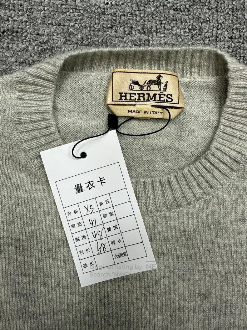 Hermes Hermes Cashmere knitted shirt Size US XS / EU 42 / 0 - 3 Thumbnail