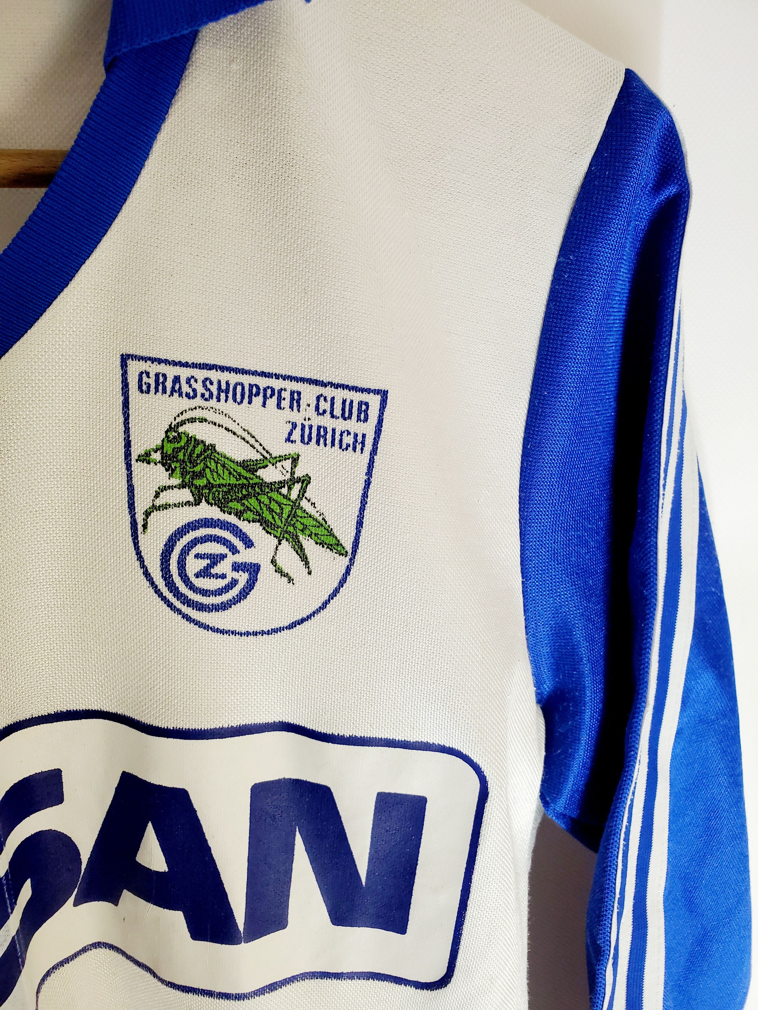 Vintage Adidas Grasshoppers Club Zurich 90s Home Long Sleeve S Size US S / EU 44-46 / 1 - 6 Thumbnail