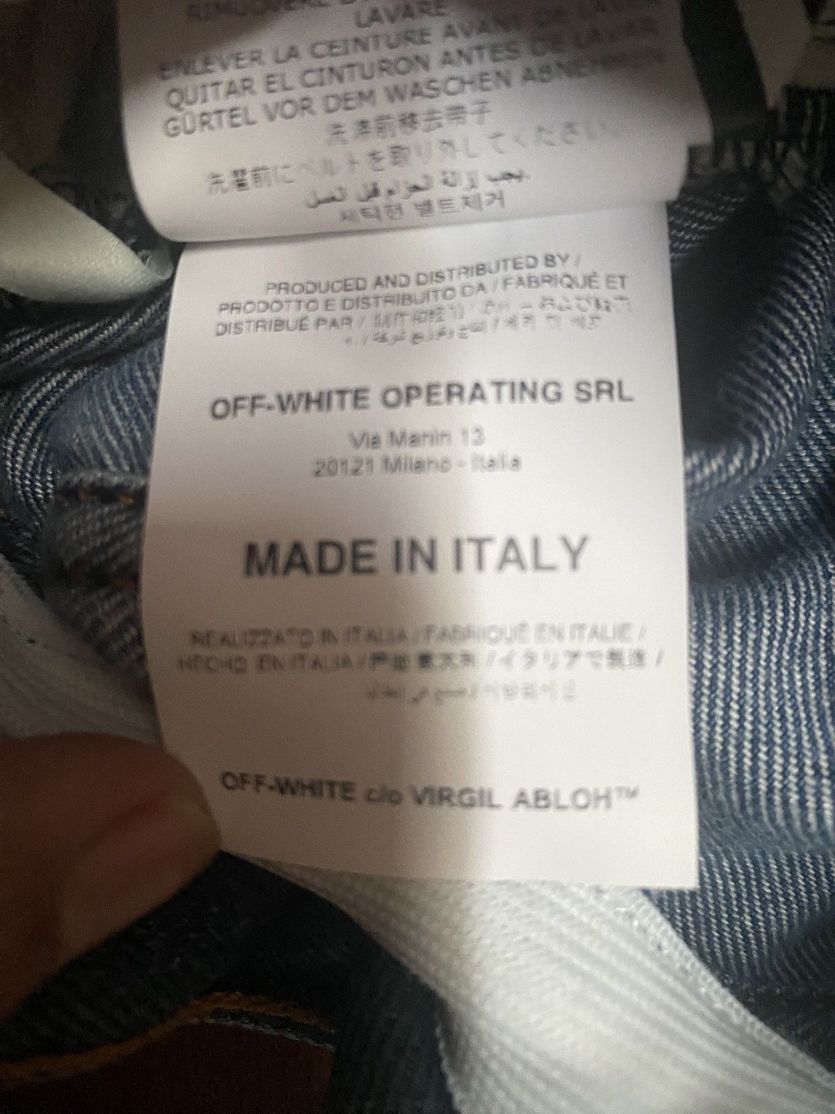 Off-White Off White Slim Low Crotch Jeans Size 30 BNWT Size US 30 / EU 46 - 11 Thumbnail