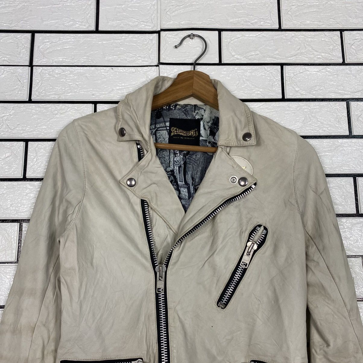 Hysteric Glamour 📌Vintage Double Collar Biker Leather Jacket RNA Inc Size US M / EU 48-50 / 2 - 4 Thumbnail