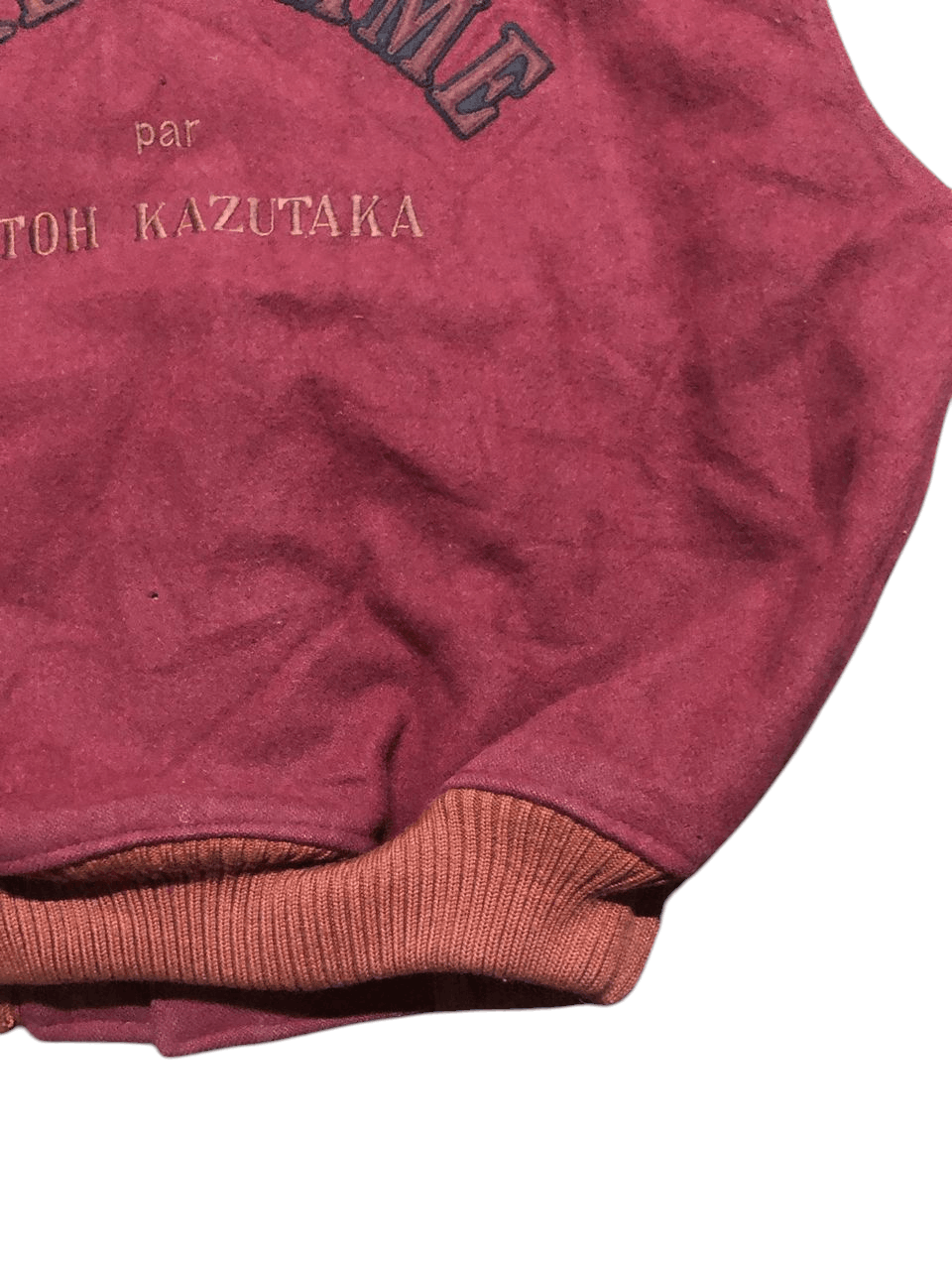 Issey Miyake VINTAGE TETE HOMME KATOH KAZUTAKA VARSITY JACKET DISTRESSED Size US L / EU 52-54 / 3 - 8 Thumbnail