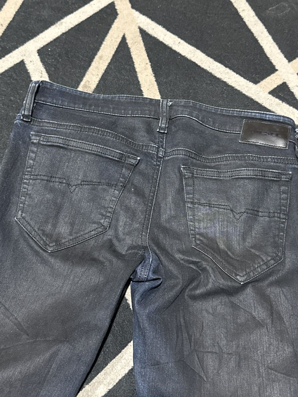 14th Addiction Waxed Skinny Diesel Denim Pants Japanese Styled Size 27" / US 4 / IT 40 - 5 Thumbnail