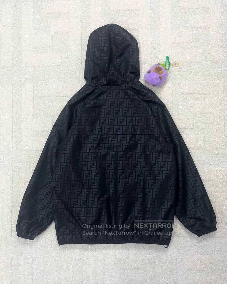 Fendi Black Reversible Zip Jacket.