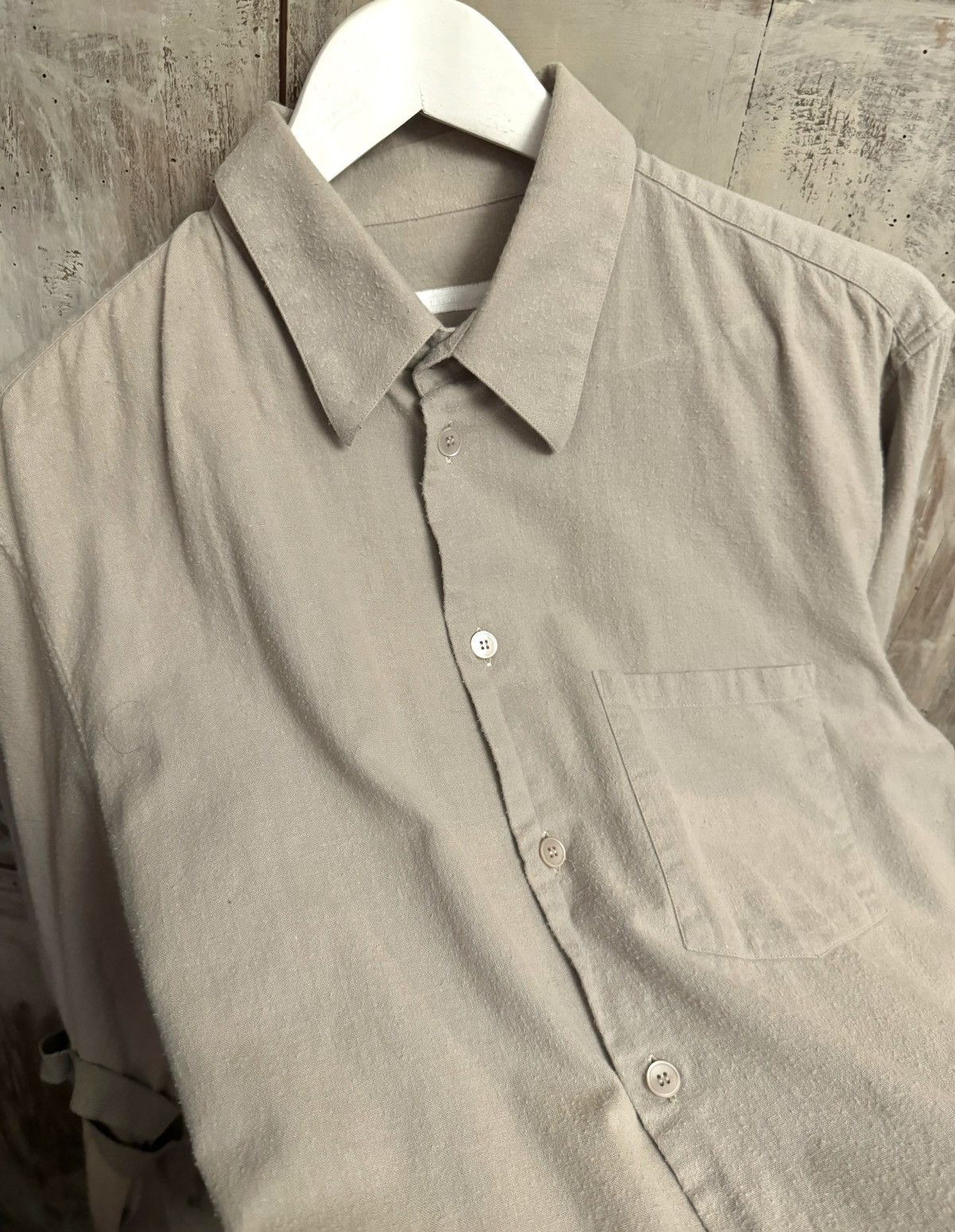 Helmut Lang × Vintage helmut Lang vintage bondage grey shirt 40 men Size US M / EU 48-50 / 2 - 9 Thumbnail