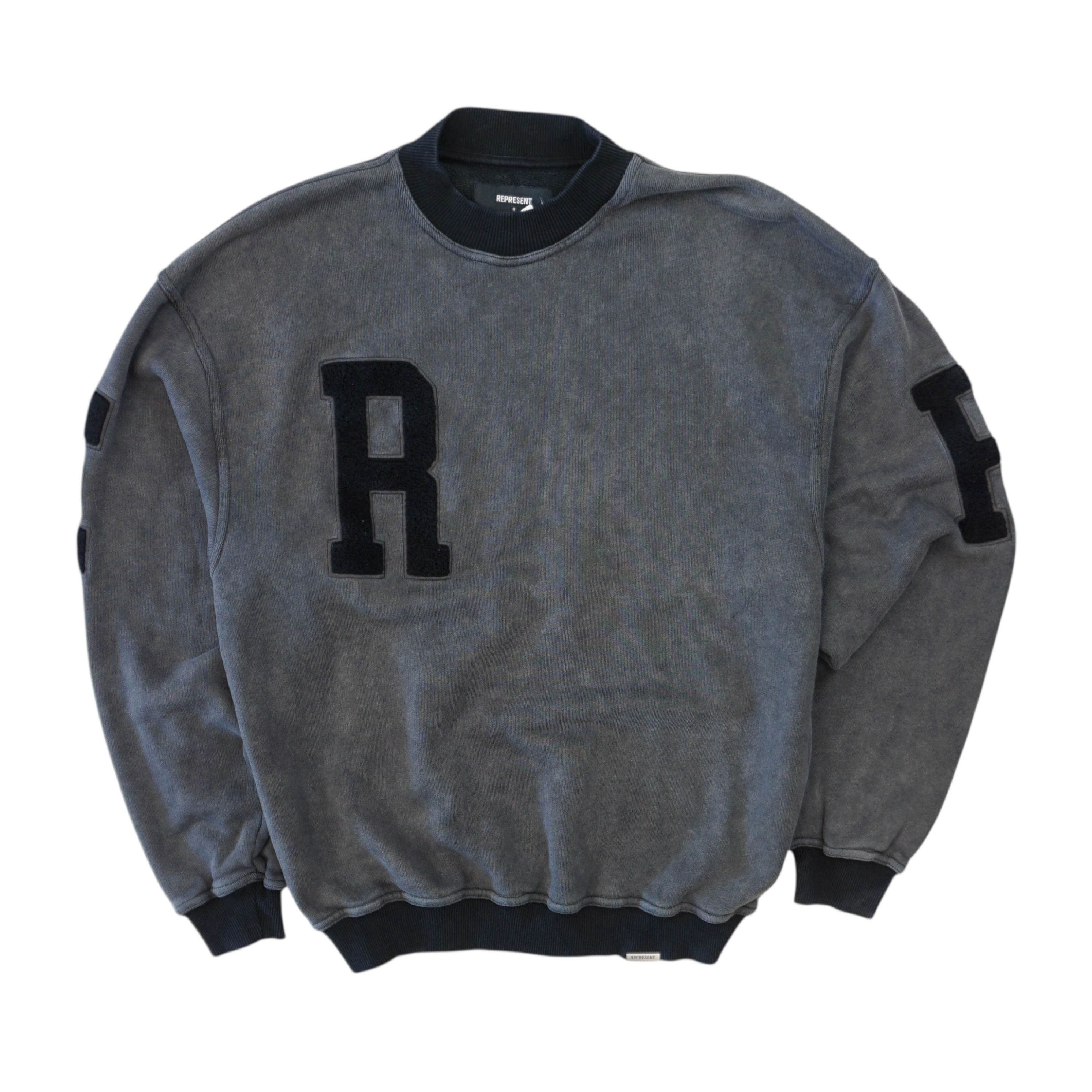 Represent Clo. Represent Clo Washed Boxy Crewneck Sweatshirt Size US S / EU 44-46 / 1 - 1 Thumbnail