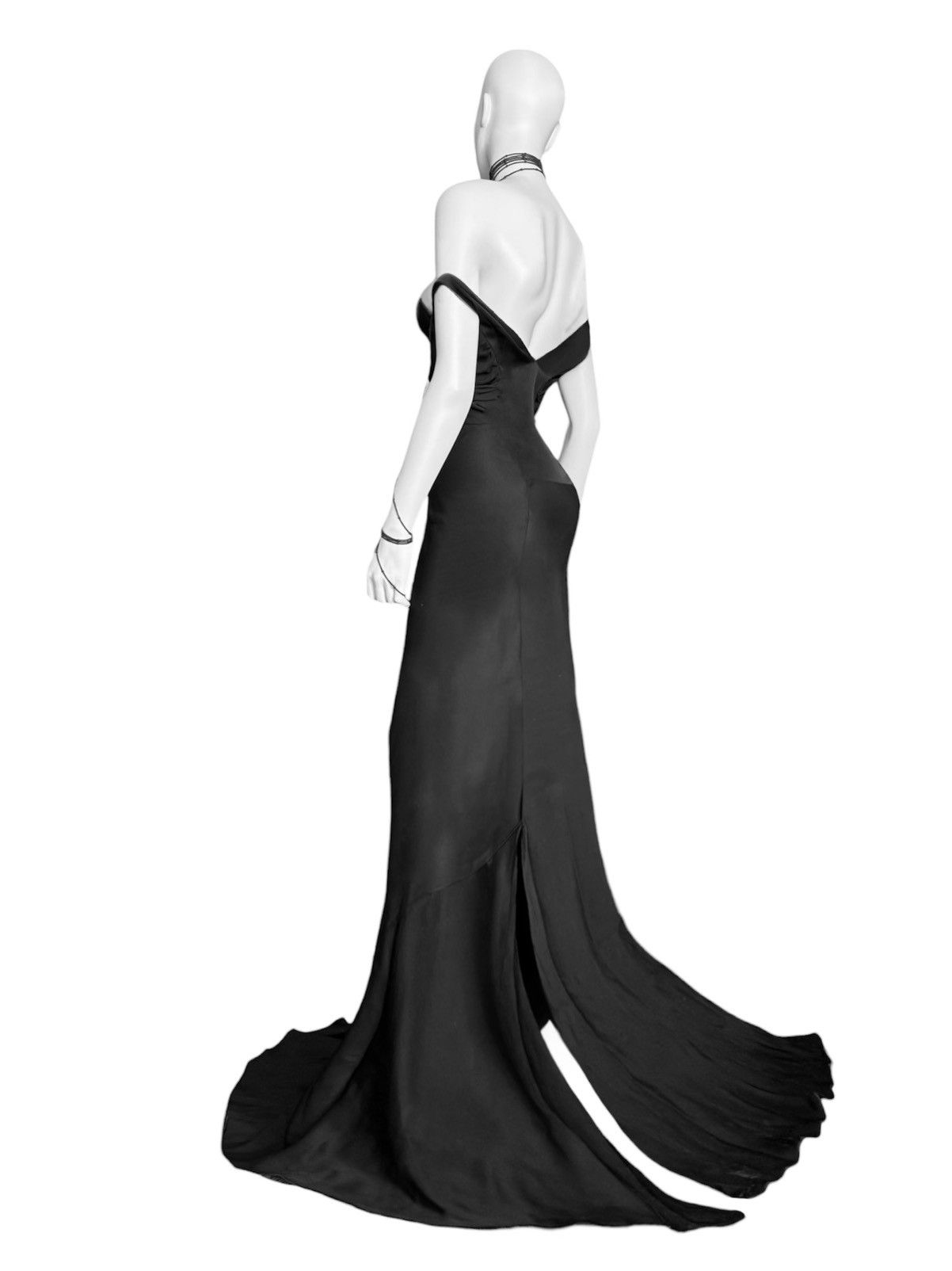 Gucci Gucci by Tom Ford FW 2002 Runway Draped Silk Maxi Dress. Size S / US 4 / IT 40 - 2 Thumbnail