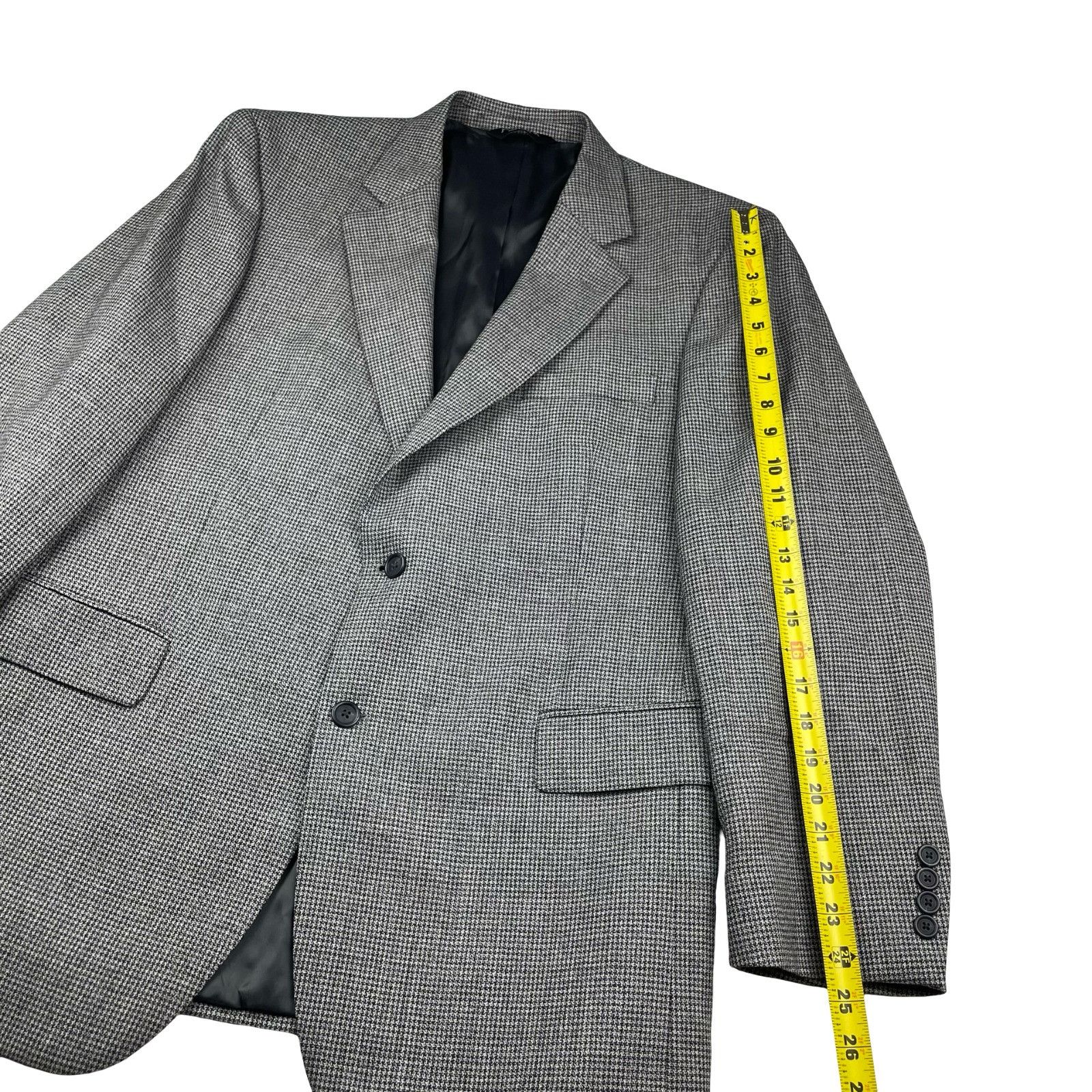 Joseph Abboud Jos. A. Bank Men's 100% Wool 2-Button Blazer Gray/Purple Hou Size 42R - 13 Thumbnail