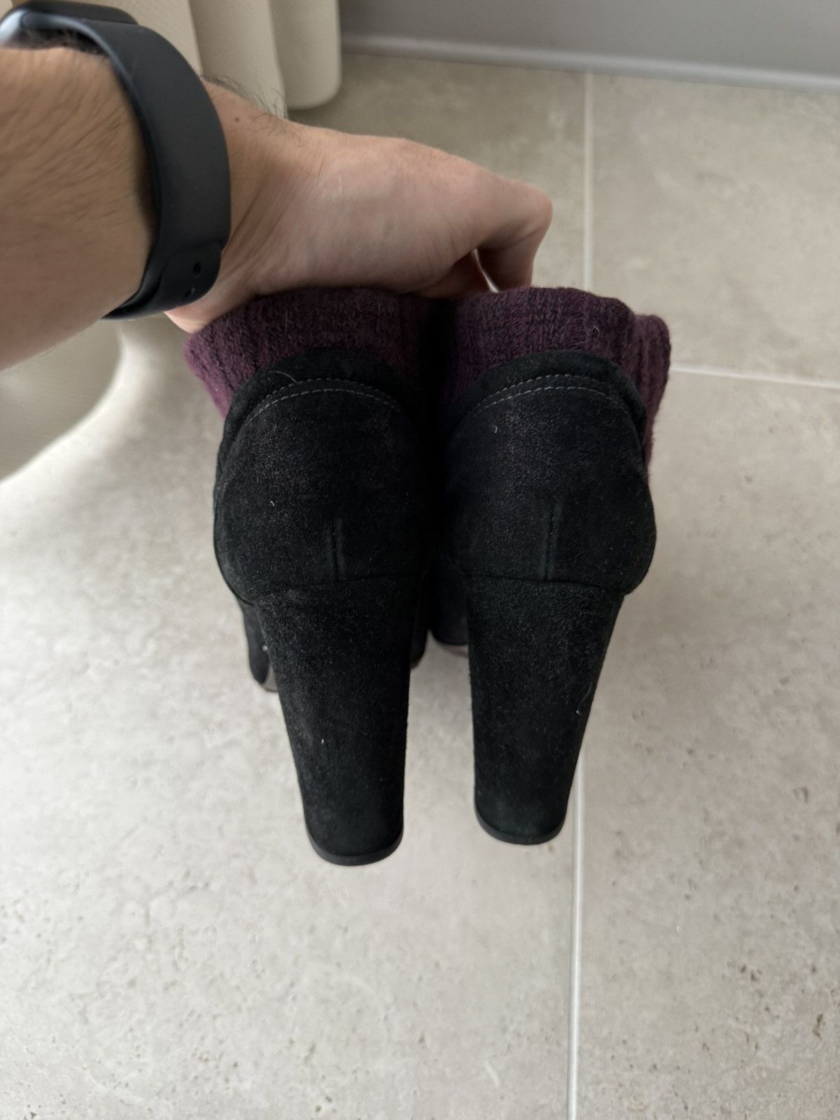 Chanel CHANEL Iridescent Wool Suede CC Snap Buttons Ankle Boots Size US 9 / IT 39 - 5 Thumbnail