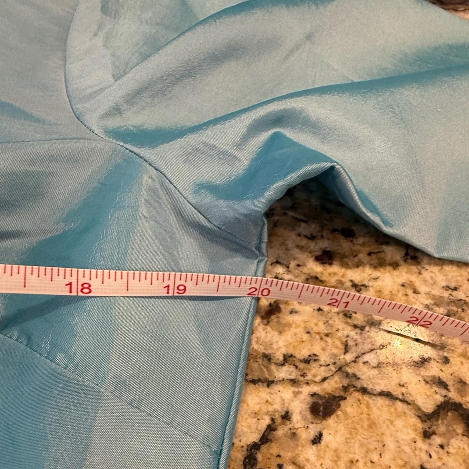 Agora Agora shimmery teal suit jacket/top large gold buttons SZ M Size M / US 6-8 / IT 42-44 - 9 Thumbnail