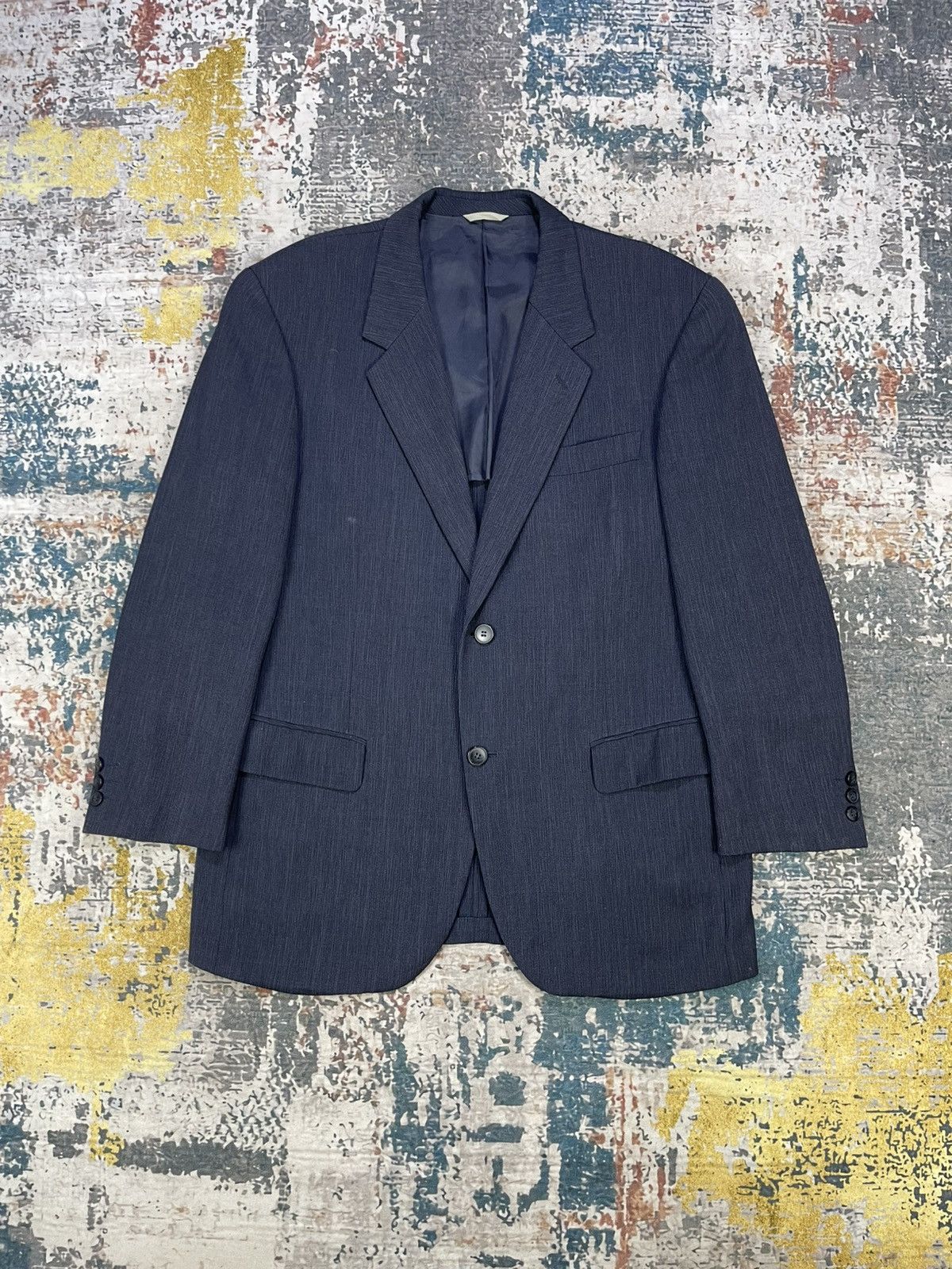 Japanese Brand D’Urban Modular Crumpled Weave Blazer Size US L / EU 52-54 / 3 - 1 Thumbnail