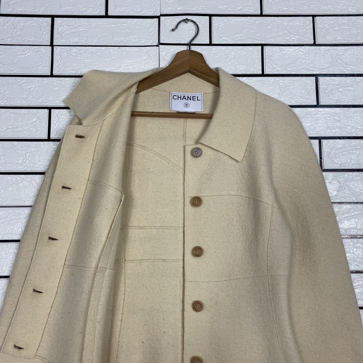 Chanel 🔥VINTAGE LONG JACKET DRESS BUTTON CHANEL WOOL Size XS / US 0-2 / IT 36-38 - 13 Thumbnail