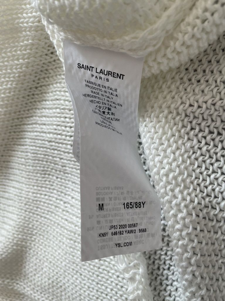 Saint Laurent Paris Saint Laurent Destroyed Mohair Striped Sweater Size US M / EU 48-50 / 2 - 11 Thumbnail