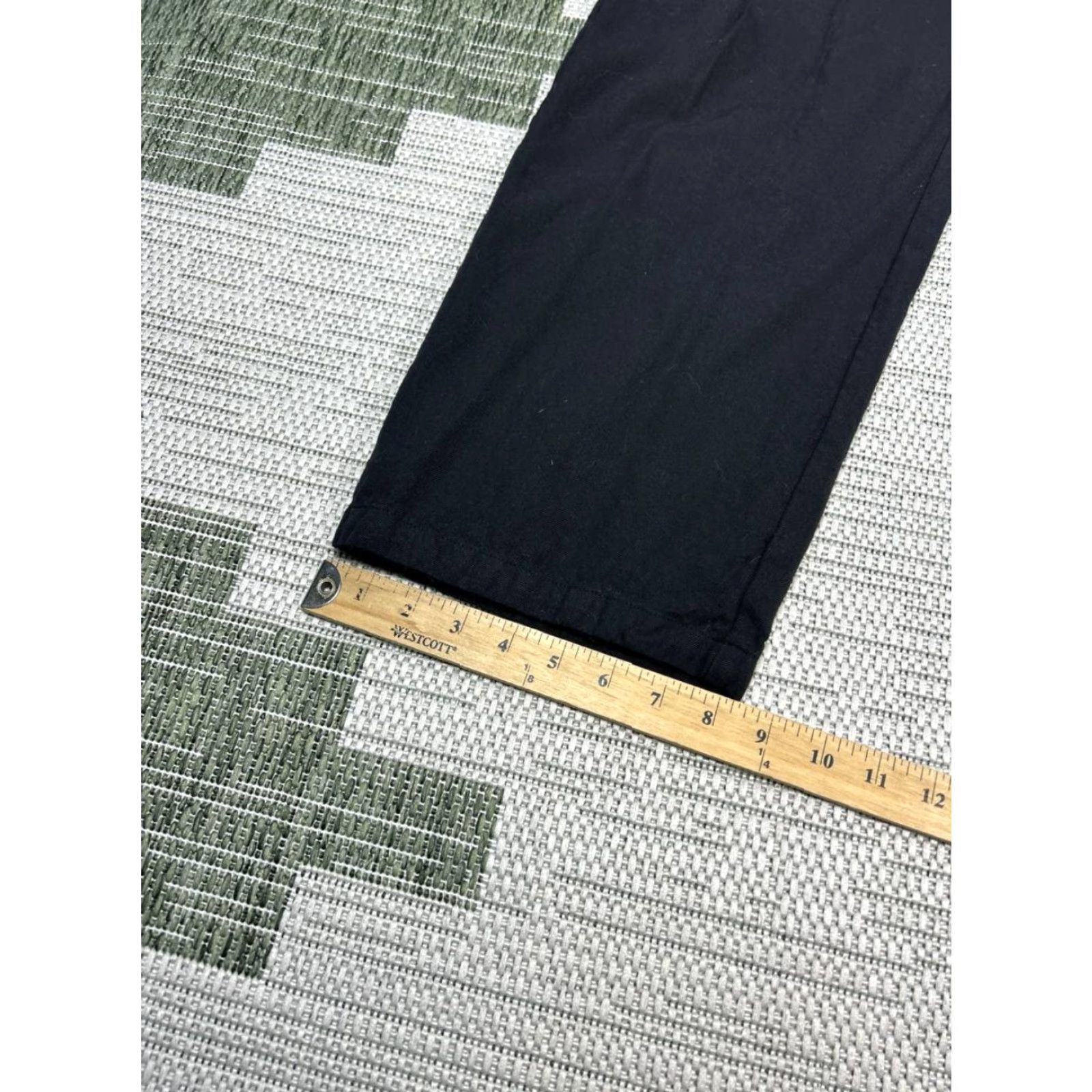 Madewell Madewell Pants Womens 30 Black Canvas Cotton Mid Rise Straight Leg Casual Cropped Adjustable? (Oops) Size 30" / US 8 / IT 44 - 4 Thumbnail