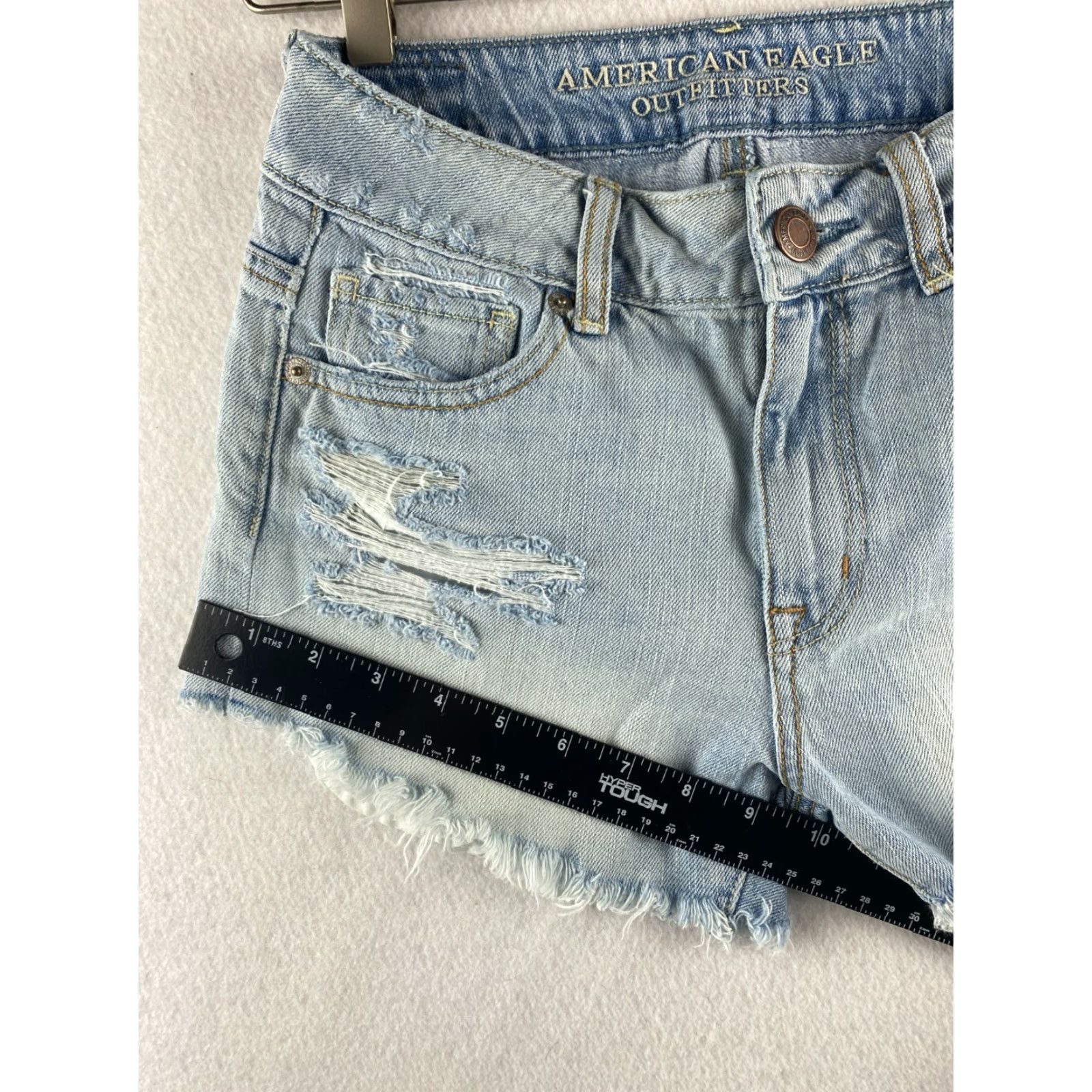 American Eagle Outfitters American Eagle Jeans Shorts Womens 0 Cut Off Fray Distressed Denim Size 25" / US 0 / IT 36 - 6 Thumbnail