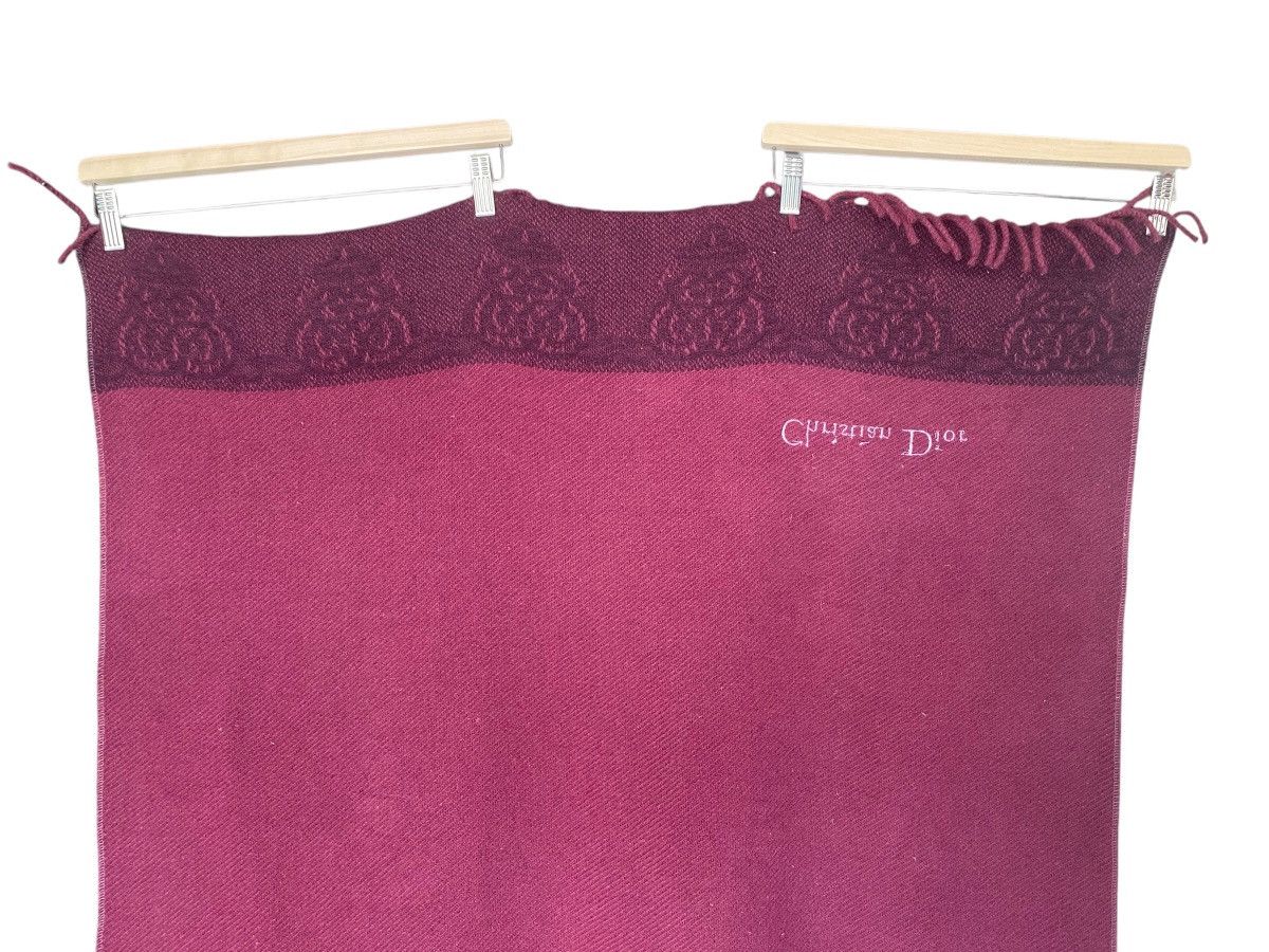 Christian Dior Monsieur Rare🔥CHRISTIAN DIOR Wool Shawl Body Size ONE SIZE - 8 Thumbnail