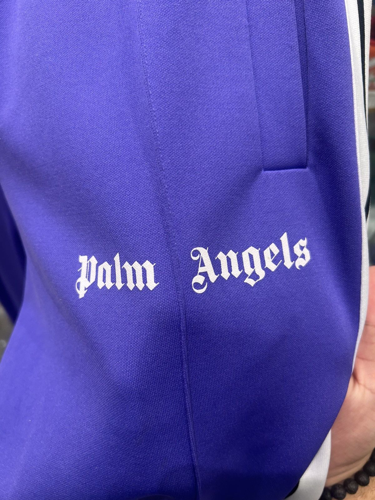 Palm Angels Palm angels trackpants purple white Size US 34 / EU 50 - 2 Thumbnail