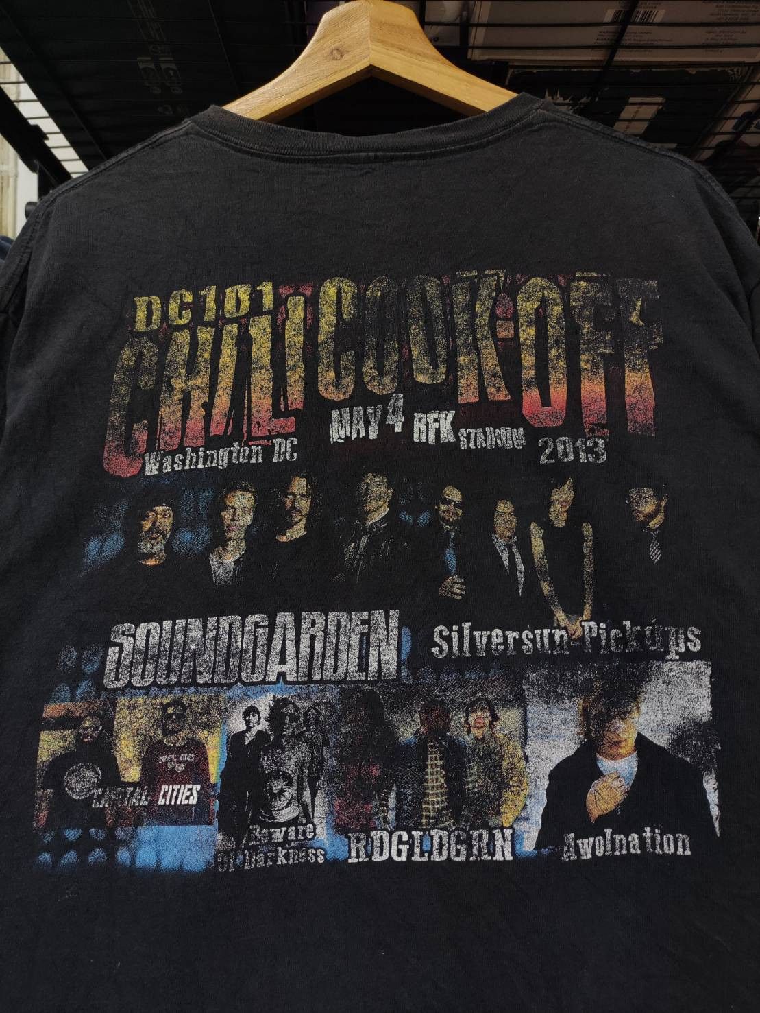Band Tees Soundgarden " DC101 Chili Cook-Off " Promo Tour T-Shirt Size US XL / EU 56 / 4 - 9 Thumbnail