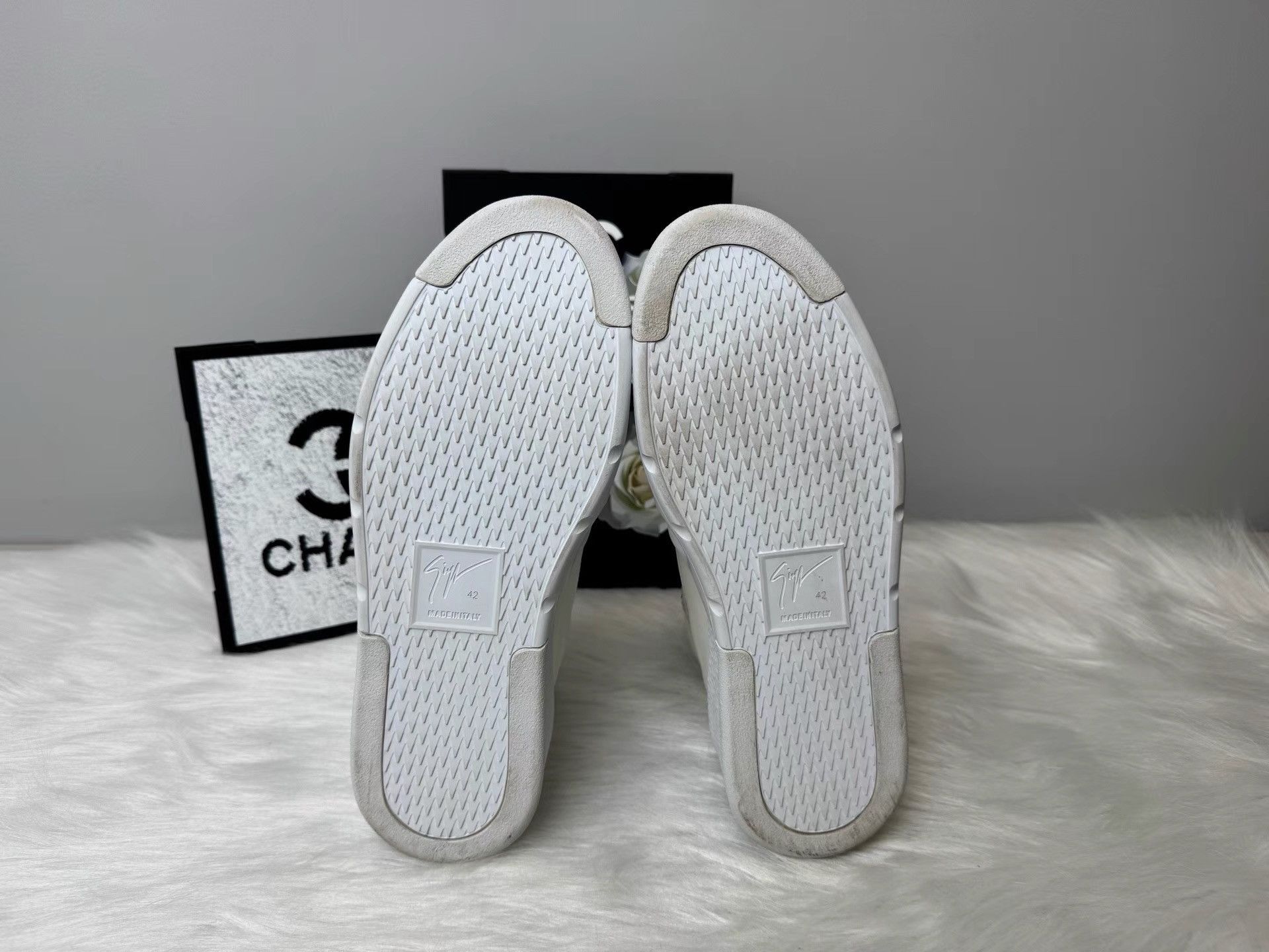 Giuseppe Zanotti giuseppe zanotti GZ Talon High-top White Shoes K36 Size US 9 / EU 42 - 4 Thumbnail