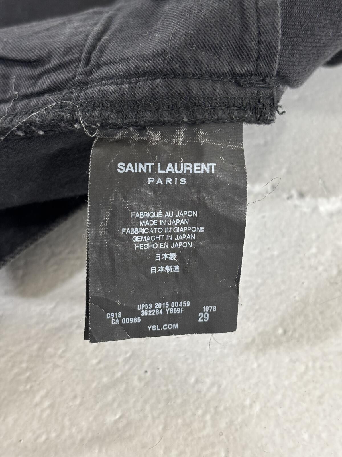 Saint Laurent Paris Saint Laurent Black D02 Knife cuts Size US 32 / EU 48 - 6 Thumbnail