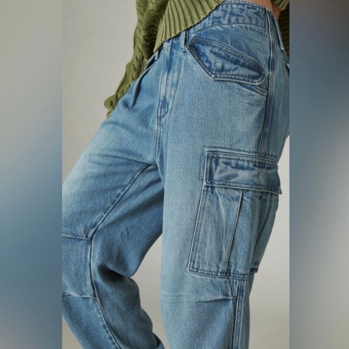 Lucky Brand LUCKY BRAND LEGEND SERIES Sz 4/27 Y2K SOFT CARGO JEANS Size 27" / US 4 / IT 40 - 2 Thumbnail