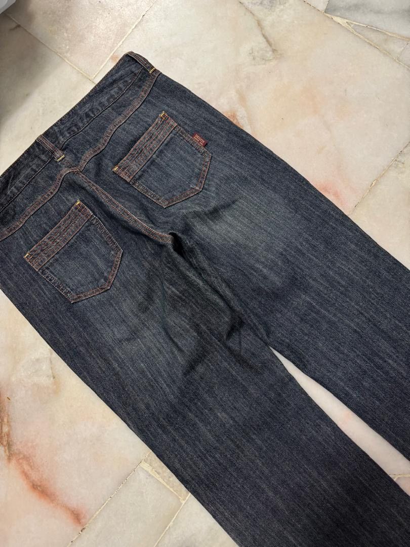 Vintage 💥FLARE💥VINTAGE JAPANESE STONE WASHED SICK STYLE DENIM Size US 29 - 14 Thumbnail