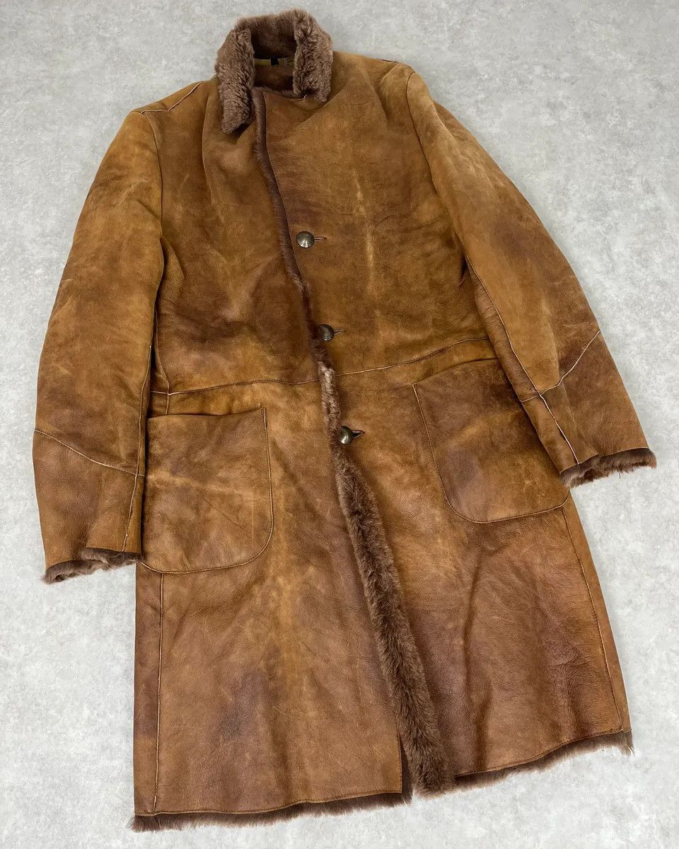 Roberto Cavalli AW2005 Cavalli Royal Brown Shearling Long Jacket Size US M / EU 48-50 / 2 - 5 Thumbnail