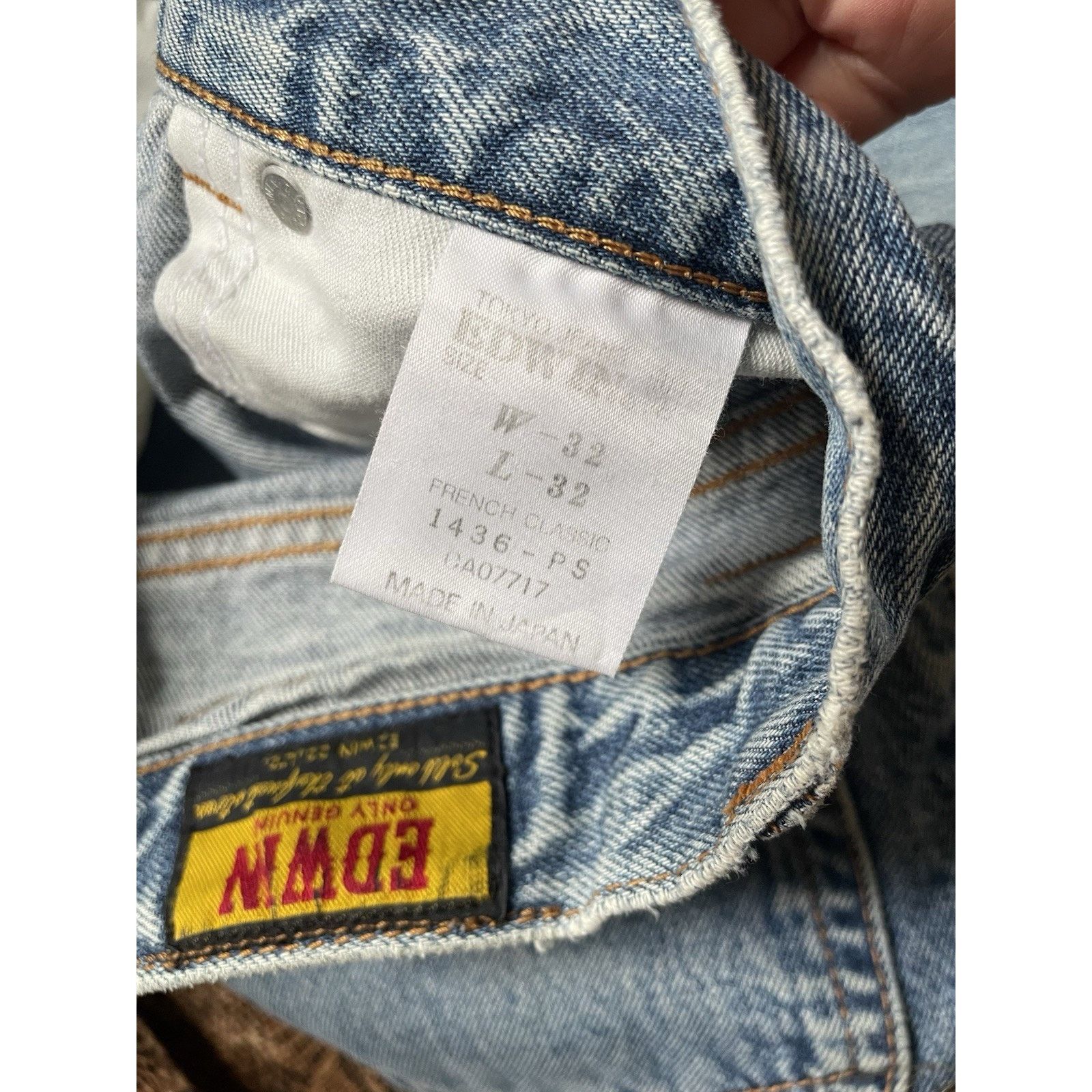 Edwin Edwin Tokyo Jeans French Classic 100% Cotton 32 X 28 Japan Size US 32 / EU 48 - 3 Thumbnail