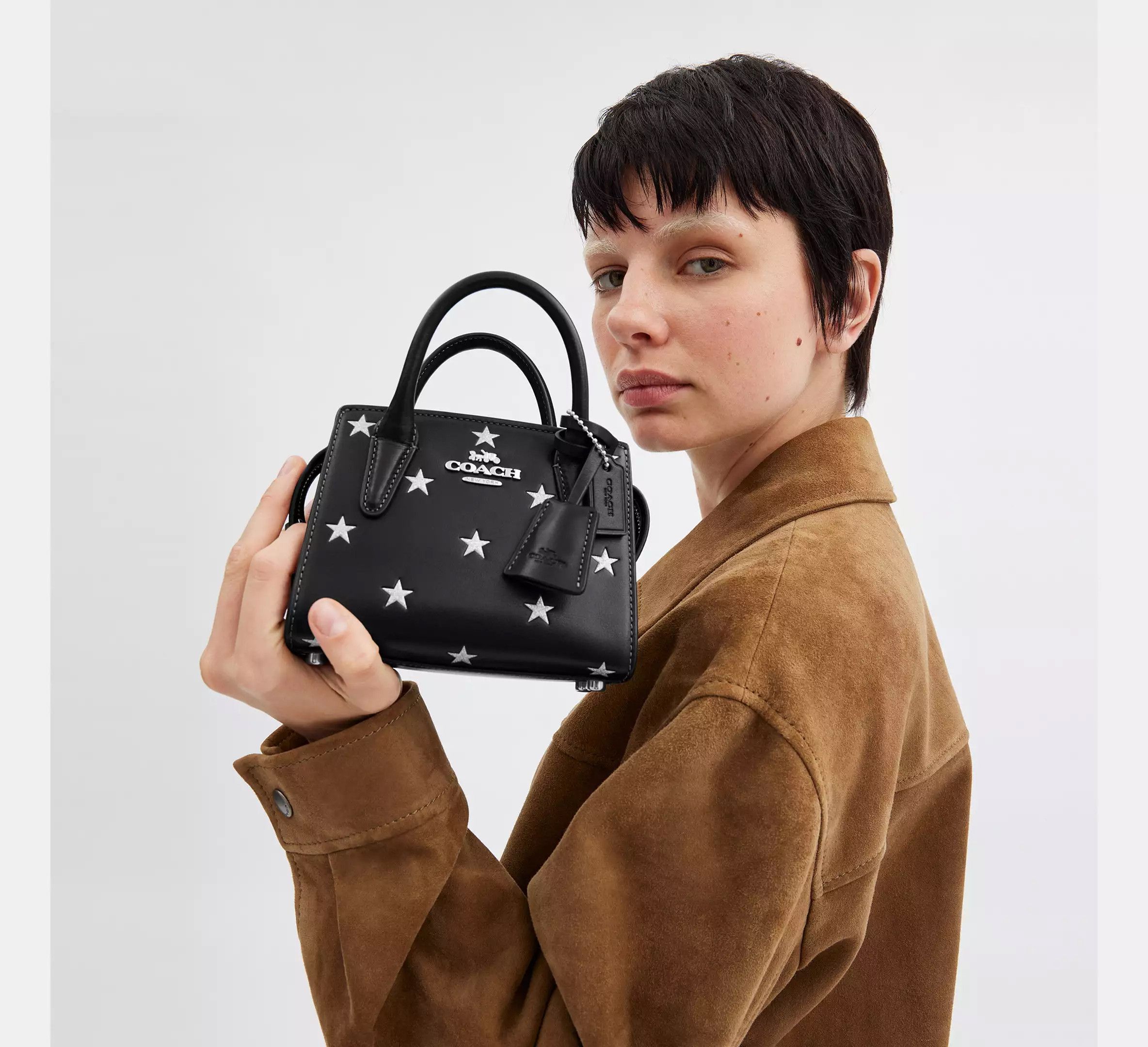 Coach Andrea Mini Carryall Bag With Star Print CW306 Size ONE SIZE - 7 Thumbnail
