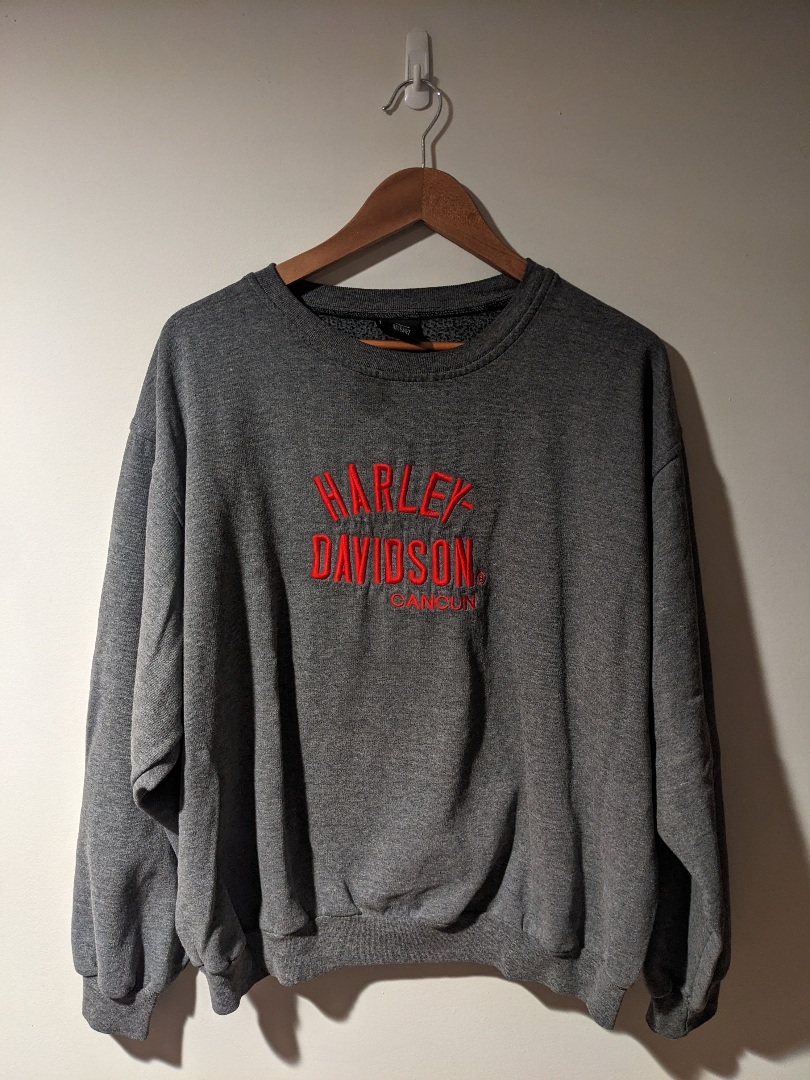 Harley Davidson × Vintage Vintage Y2K Harley Davidson Cancun Spell Out Sweatshirt Size US L / EU 52-54 / 3 - 1 Thumbnail