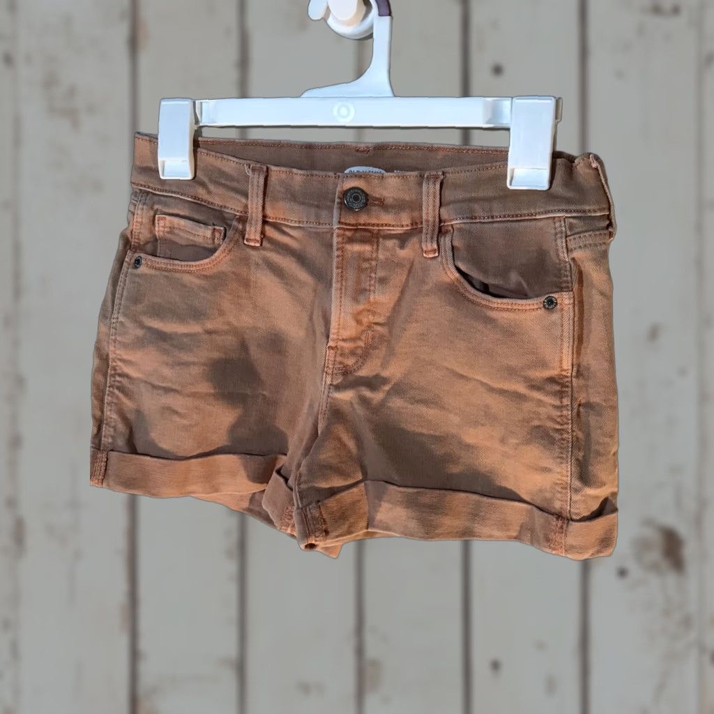Old Navy Old Navy Orange Wash Boyfriend Jean Shorts Womens Size 0 Mid-Rise Cuffed Denim Lightweight Casual Size 25" / US 0 / IT 36 - 1 Thumbnail