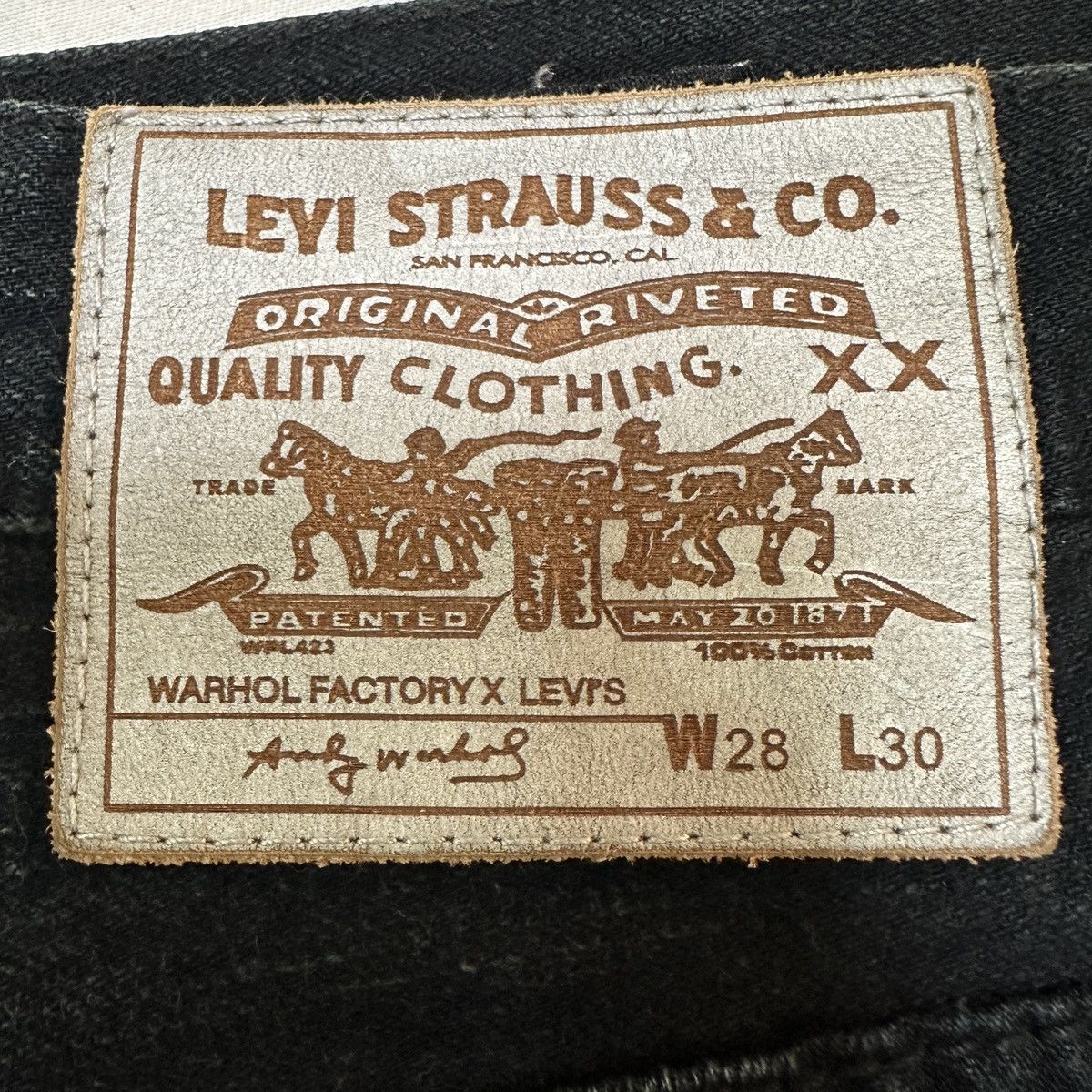 Andy Warhol × Levi's Levi’s x Warhol Factory Tapered Lux Jeans Size US 29 - 4 Thumbnail